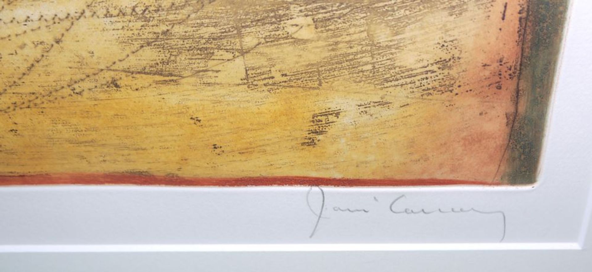 René Carcan, 2 sign. Farbradierungen, galeriegerahmt - Bild 4 aus 4