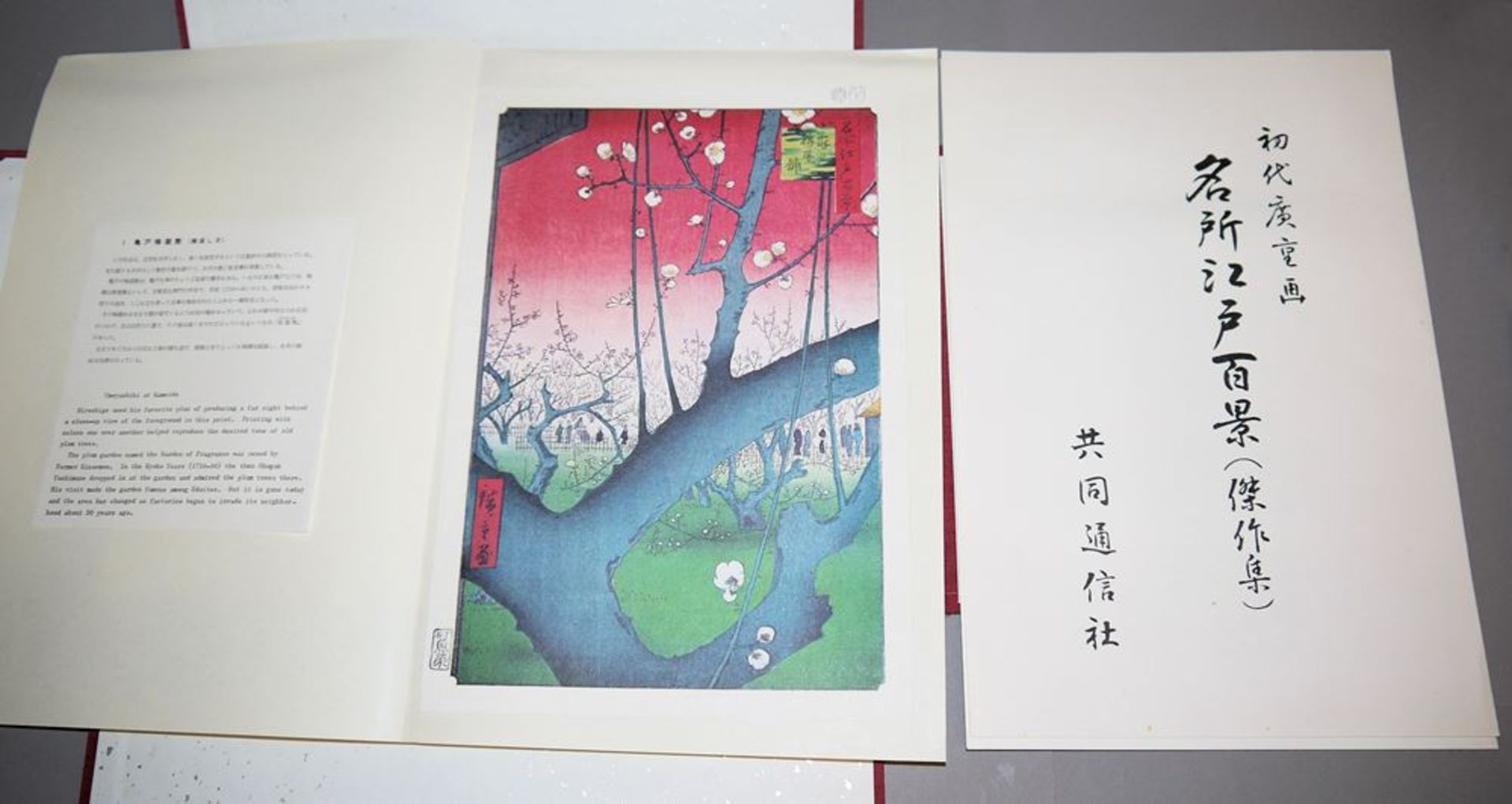 Hiroshige, eine Auswahl der "100 berühmten Ansichten von Edo", japanischer Repr