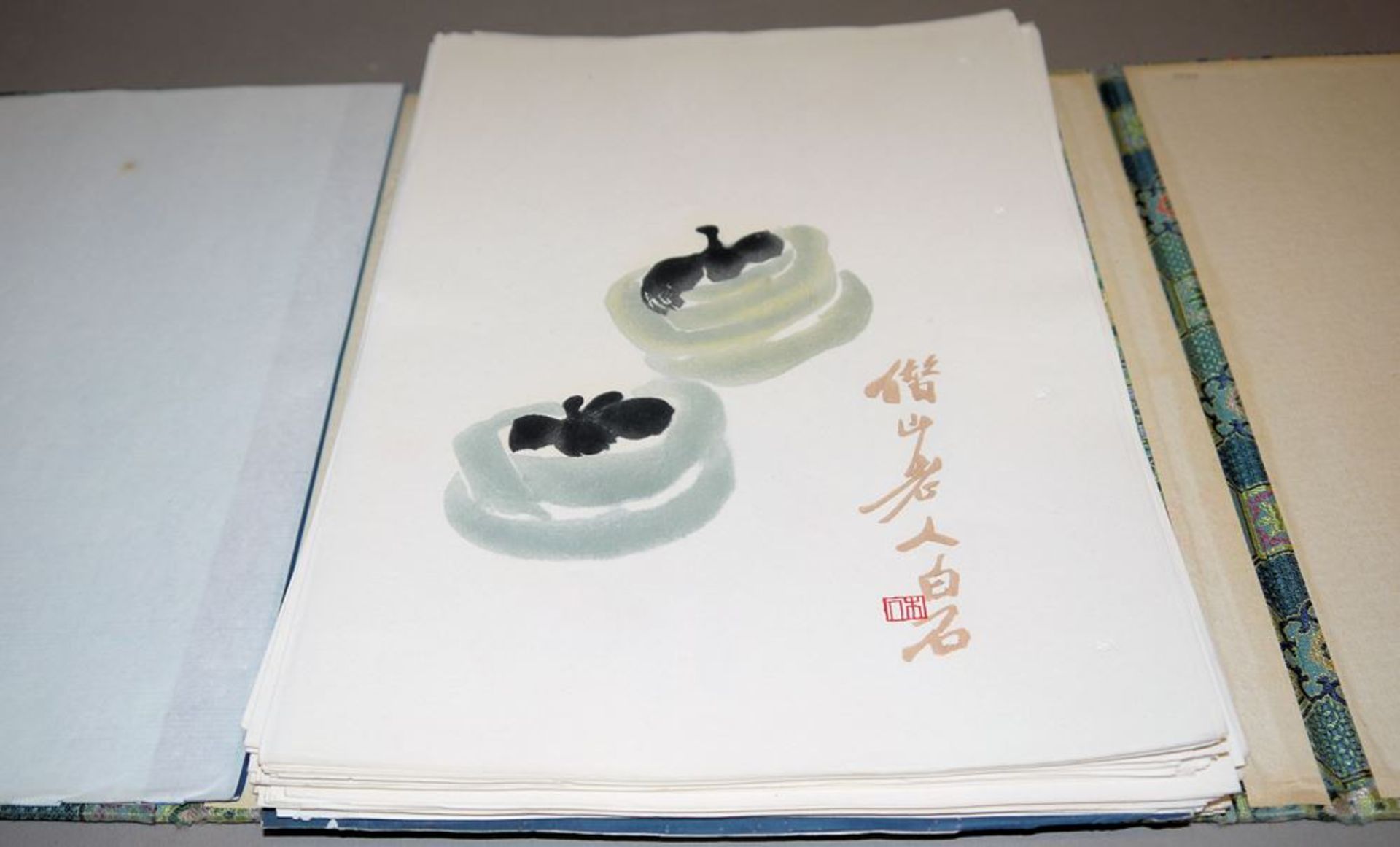 Shi Jianpu, die "Briefpapier-Sammlung", Verlag Rong Bao Zhai, Peking 1955 - Image 2 of 3
