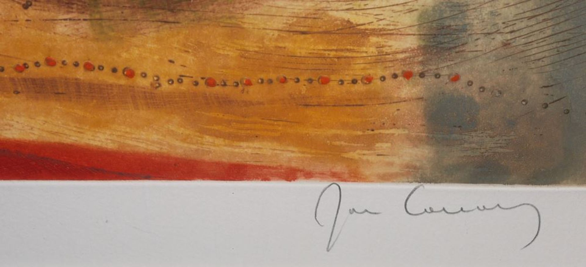 René Carcan, 2 sign. Farbradierungen, galeriegerahmt - Bild 2 aus 4