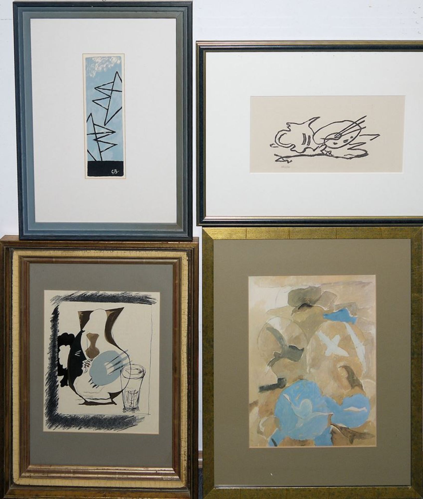 Georges Braque, Konvolut von 4 Arbeiten, alle gerahmt