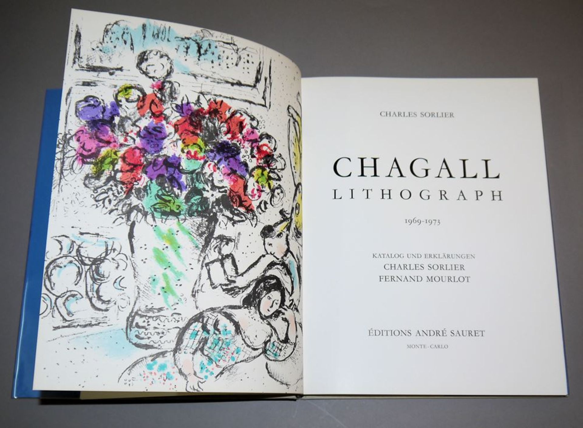 Marc Chagall, "Lithograph IV, 1969-1973", Wvz von 1974 mit den 2 Farblithograph - Bild 2 aus 2