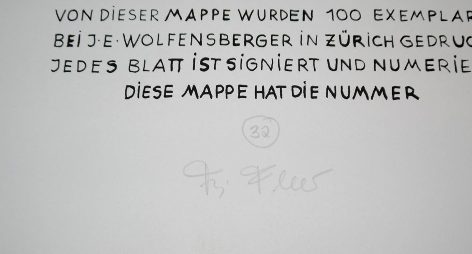 Fritz Fleer, "Amorgos" Mappe mit 4 signierten Lithographien - Bild 2 aus 6