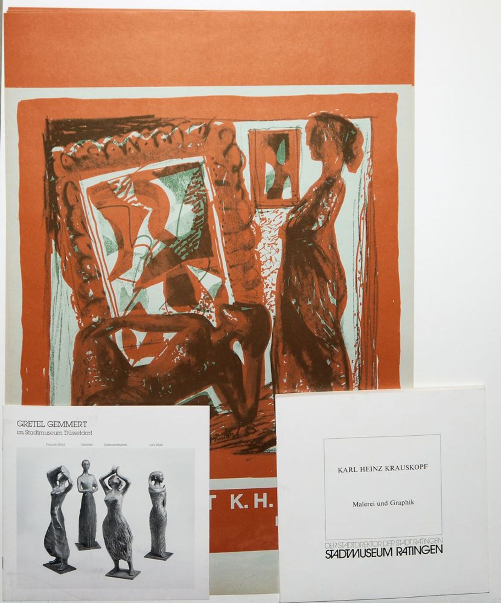 Karl Heinz Krauskopf & Gretel Gemmert (Künstler - Ehepaar), 2 Wandplastiken Stu - Image 4 of 4