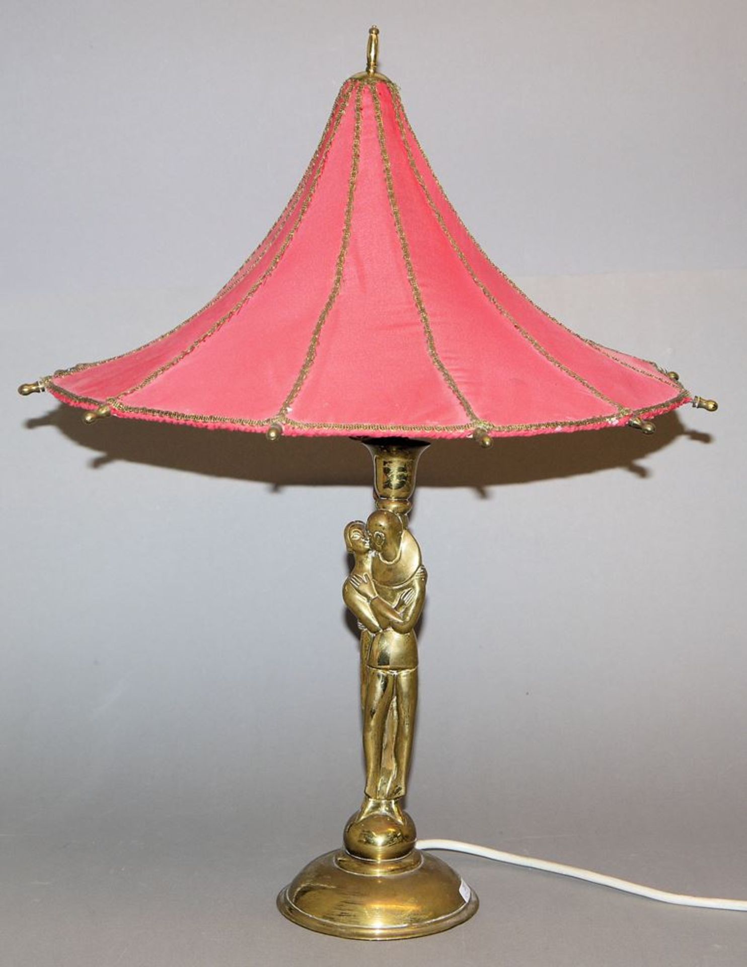 Figürliche Tischlampe von Albert Gustav Bunge, Art déco um 1920