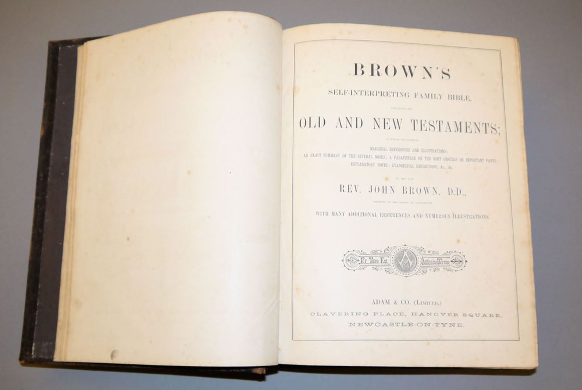 Antiquarischer Prachtband: Reverend John Brown, The Holy Bible, Containing The Old And New Testamen - Image 2 of 7