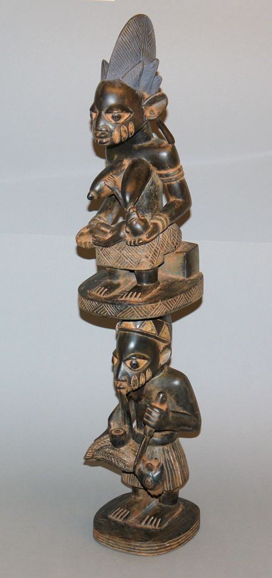 Figurenpaar mit Fruchtbarkeitssymbolik der Yoruba, Nigeria