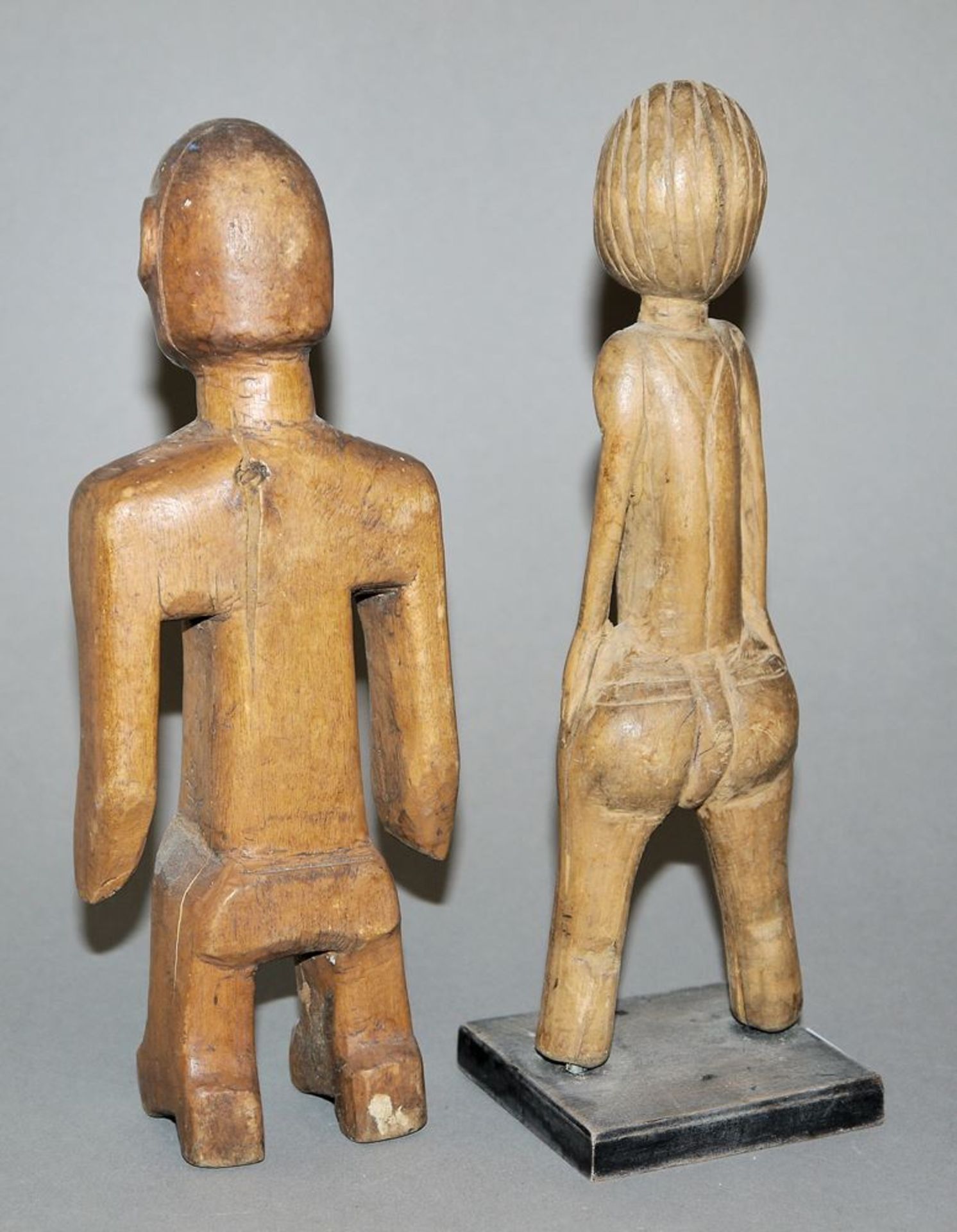 Venavi-Figur der Ewe, Togo und Schleuder der Baule, Elfenbeinküste - Image 2 of 2