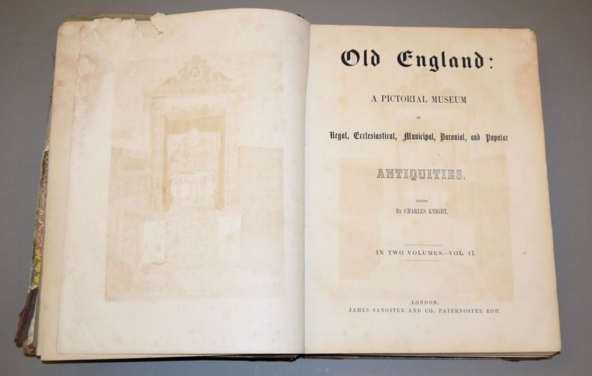 Antiquarisches zu England: Charles Knight: Old England: A Pictorial Museum of Regal, Ecclesiastical - Image 2 of 6