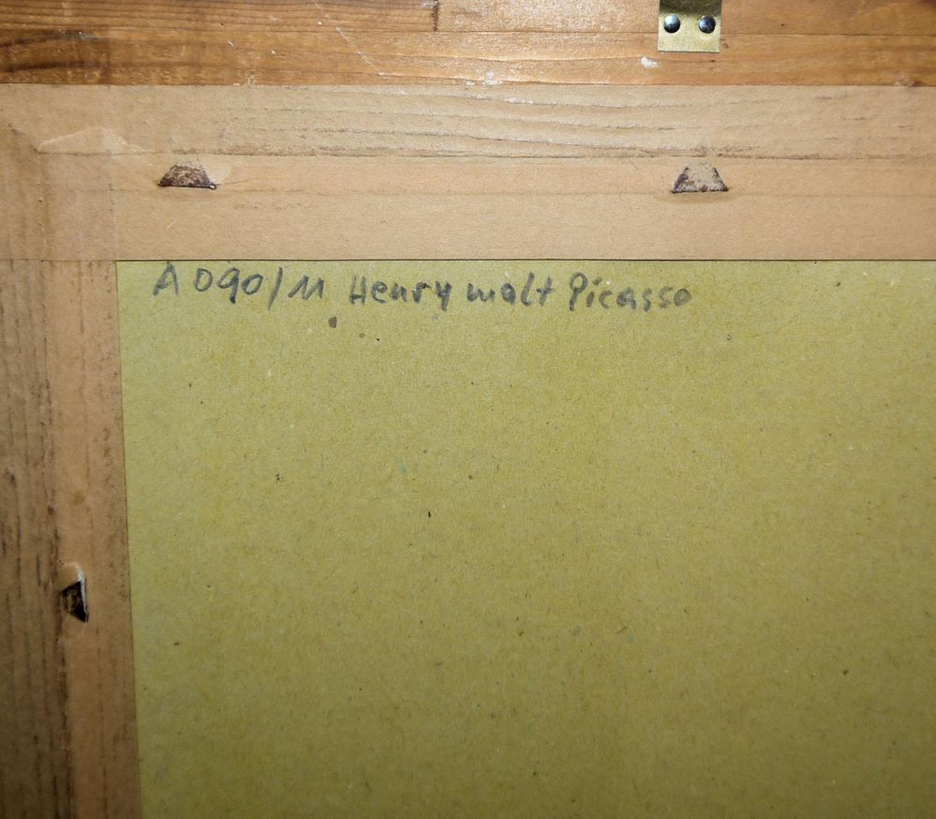 Henry Miller, kleiner Sammlungs-Nachlass mit 6 gerahmten Aquarellen der 1960/70er Jahre, unterschie - Image 4 of 9
