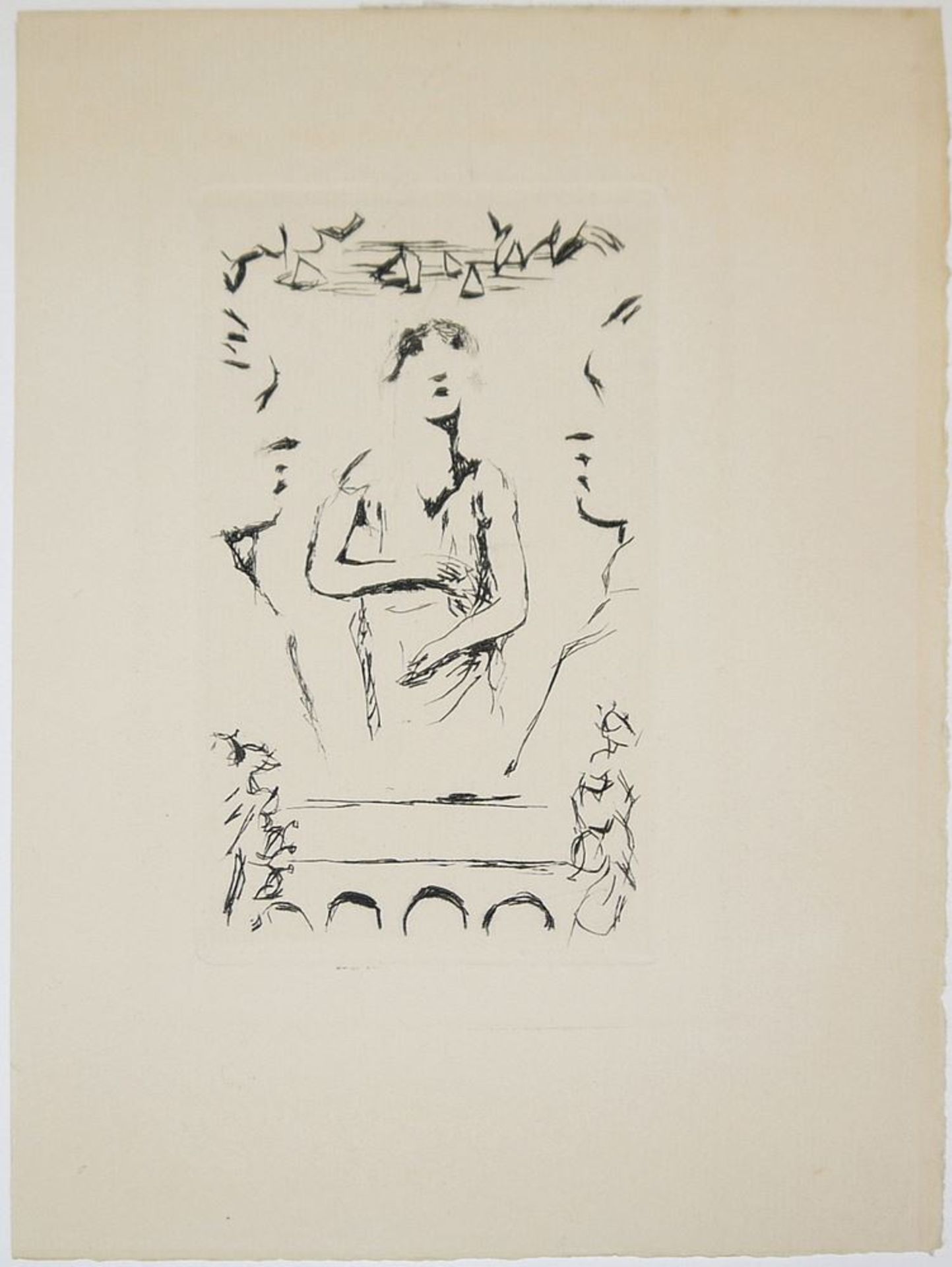 Pierre Bonnard, "Kleiner Kopf" - "Junge Frau am Meer" - Komposition, 3 Radierungen um 1930 - Image 4 of 4
