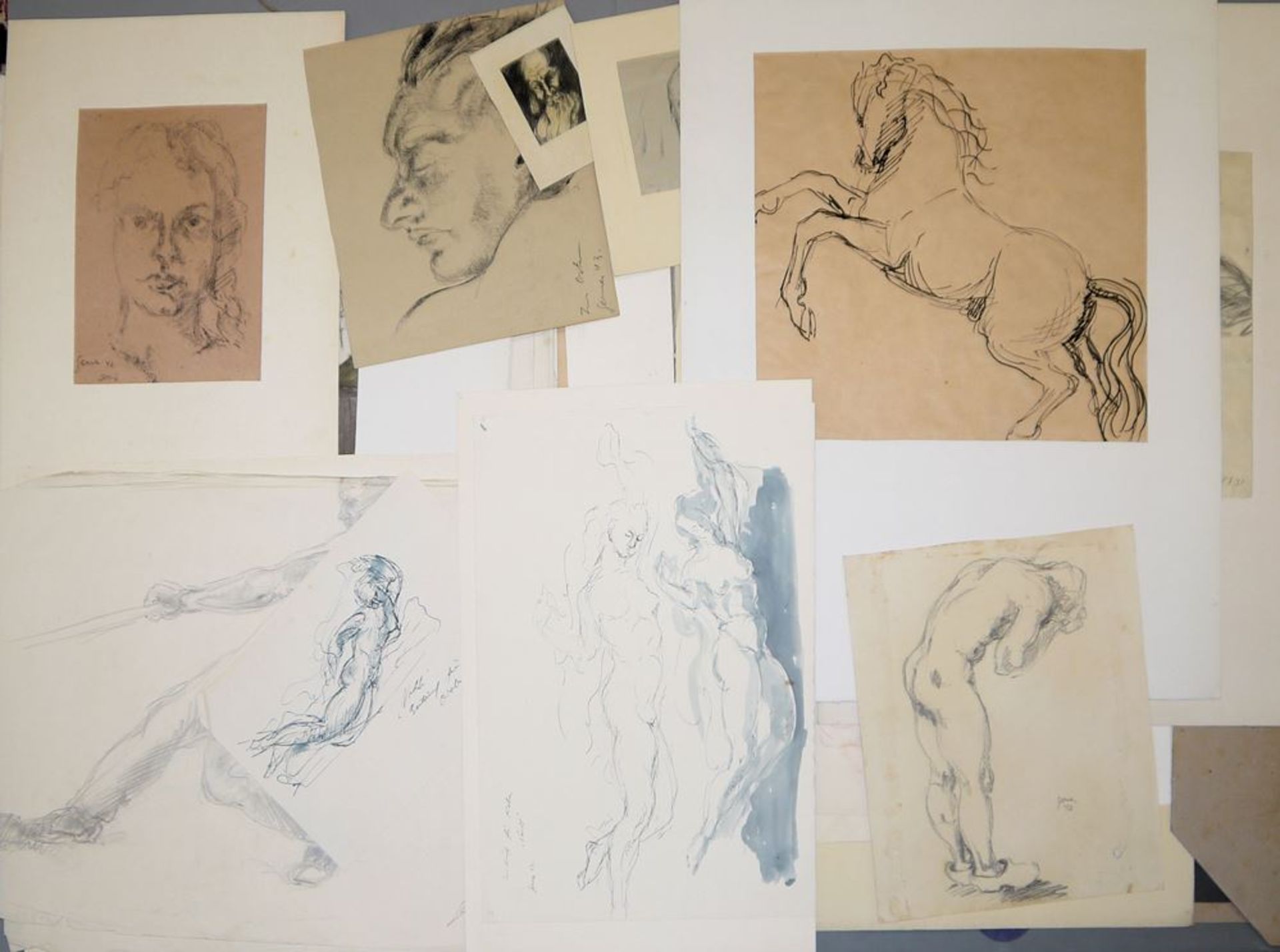 Franz Gerner: Umfangreicher Sammlungsnachlass von über 70 Zeichnungen