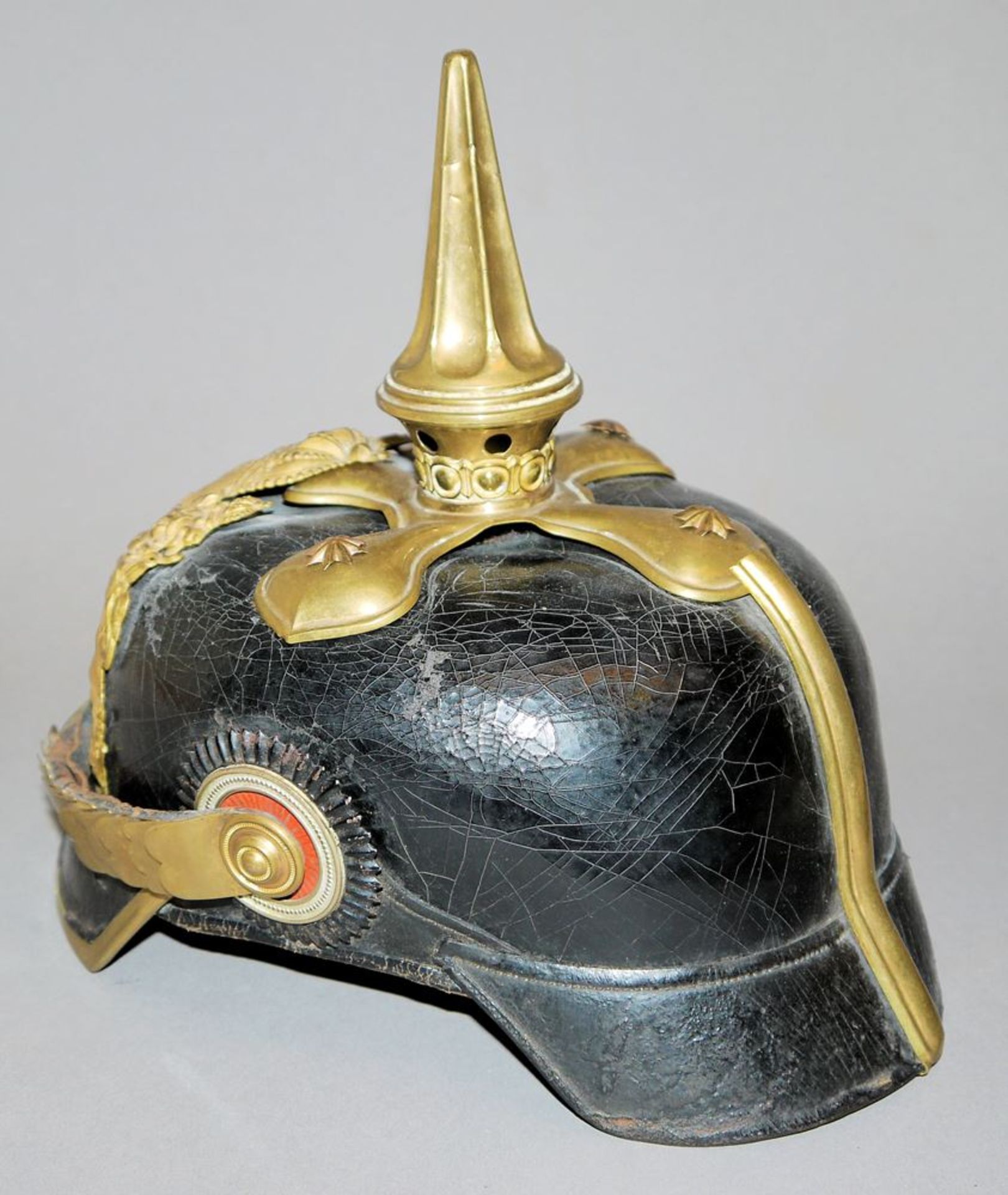 Pickelhaube für Offiziere der Bayerischen Infanterie, Kaiserzeit um 1900 - Bild 3 aus 5