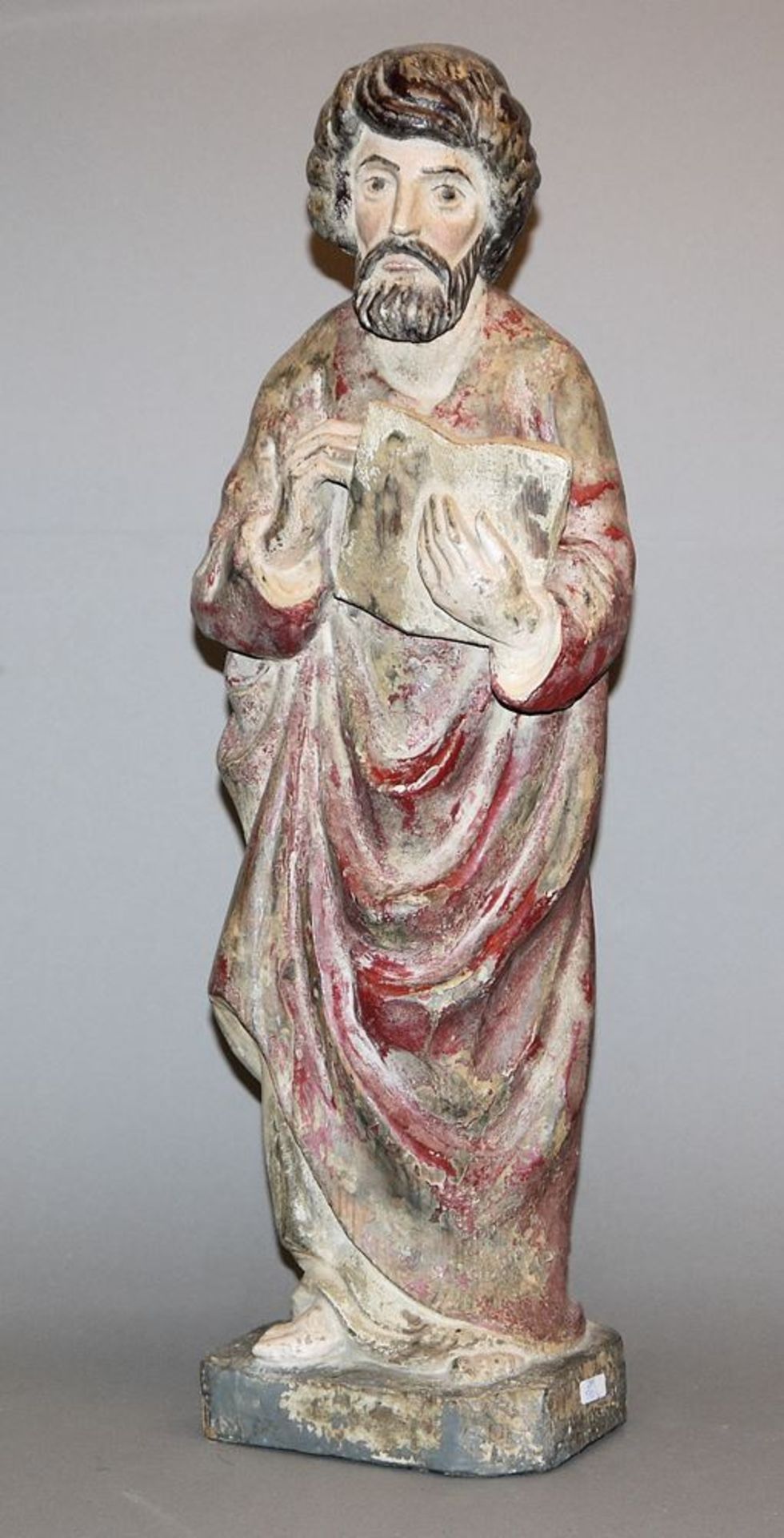 Holzskulptur Evangelist um 1800