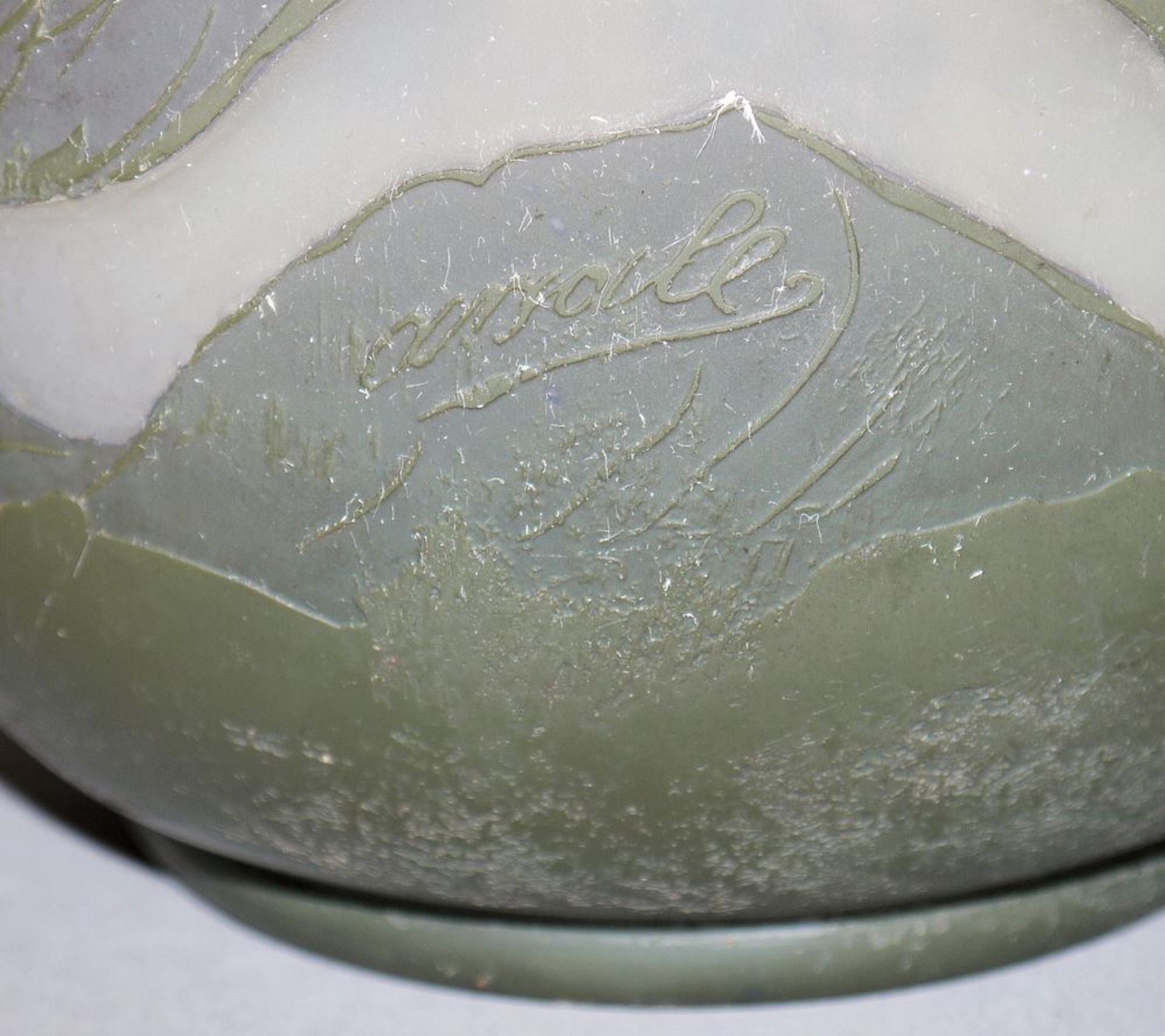 Cameo-Glasvase "Arsall", VLG, Weißwasser um 1920 - Image 3 of 4