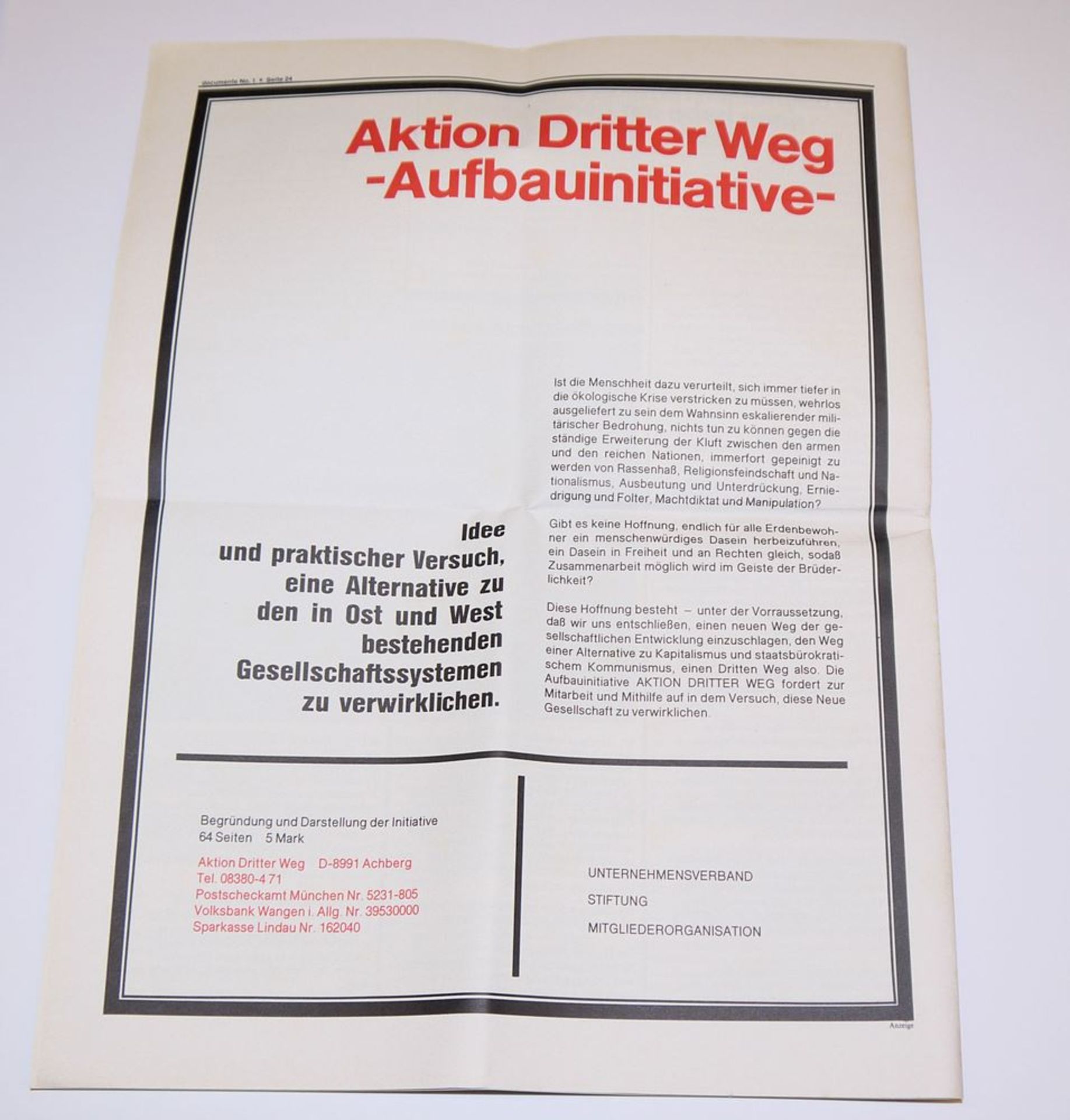 Joseph Beuys, No 1 documente, Multiple in signierter Originalschachtel, 1977 - Image 6 of 9