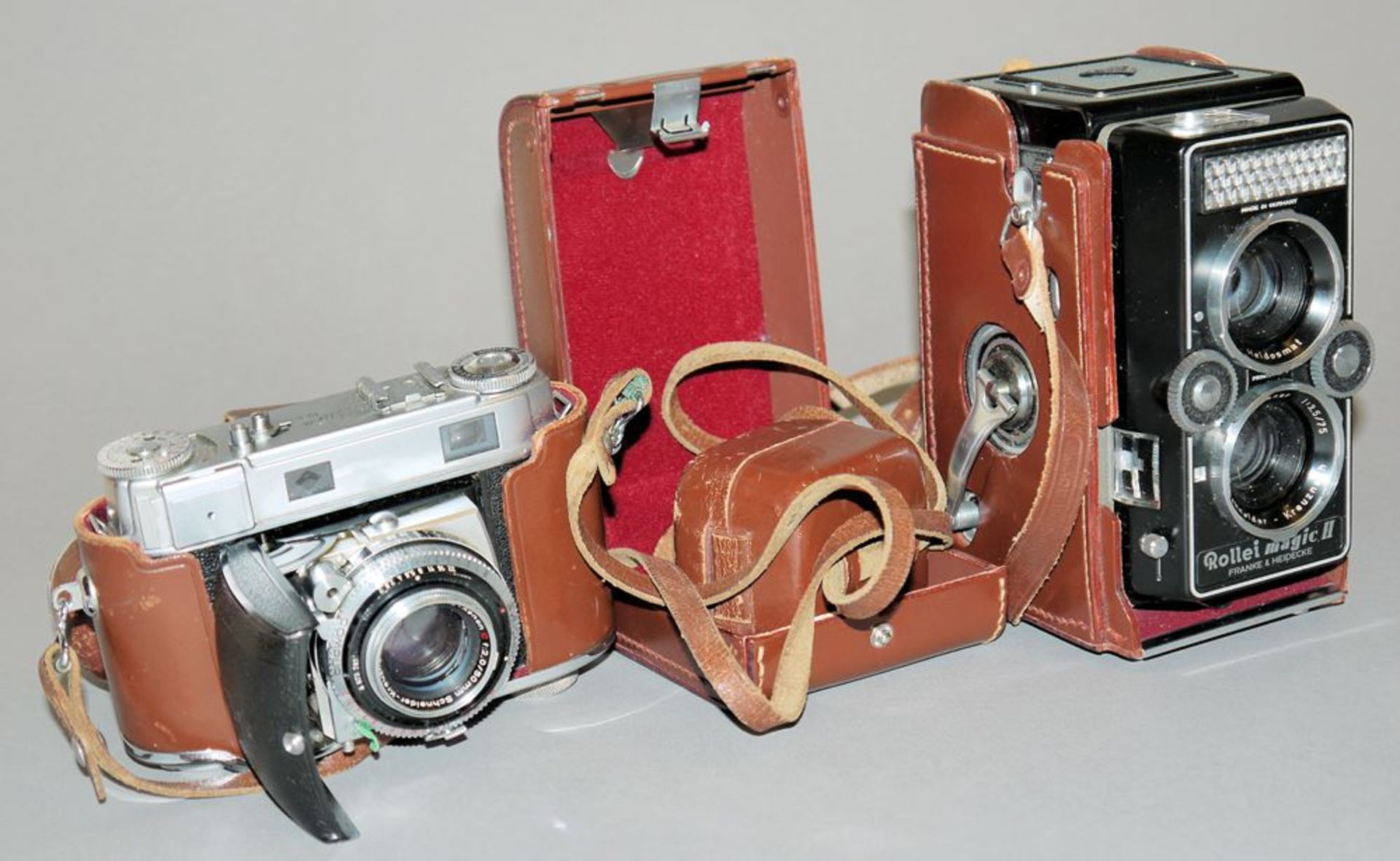 Spiegelreflexkamera Rollei magic II & Sucherkamera Kodak Retina IIIc