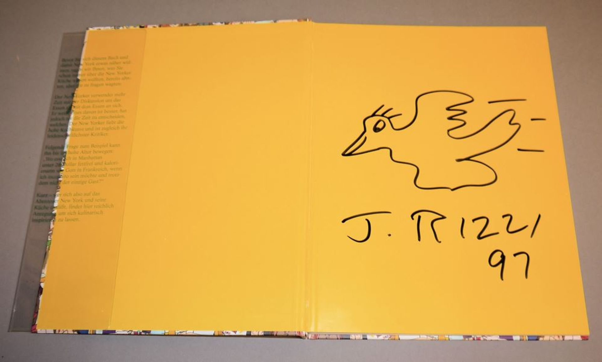 Otmar Alt, "Taube", 1998, Fa. Steiff mit Zertifikat & limitierter Regenschirm & James Rizzi, signie - Bild 4 aus 5