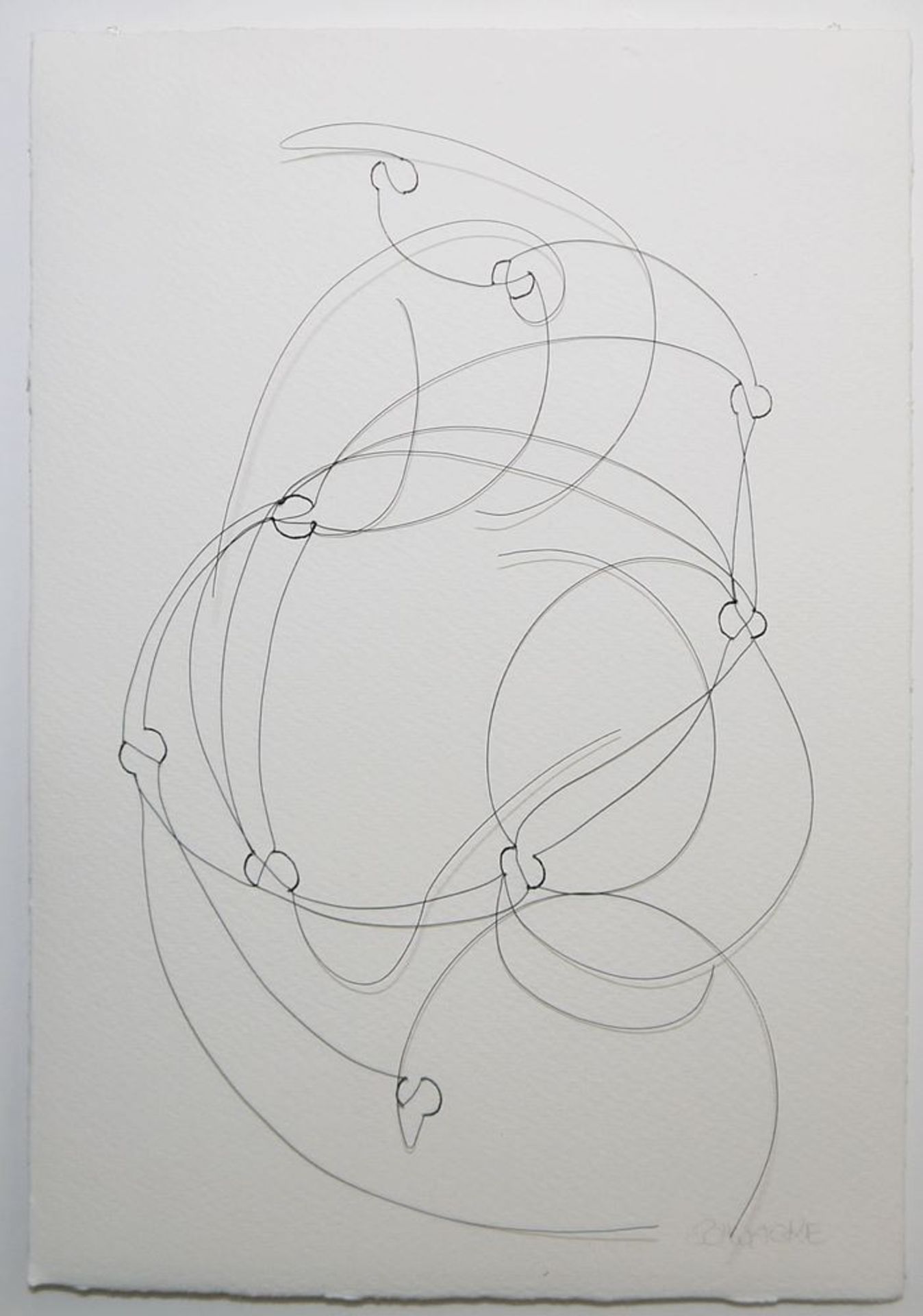 Brigitte Schwacke, "Innere Welten", 3 signierte Arbeiten aus legiertem Draht, je in Plexiglaskasten - Image 2 of 4