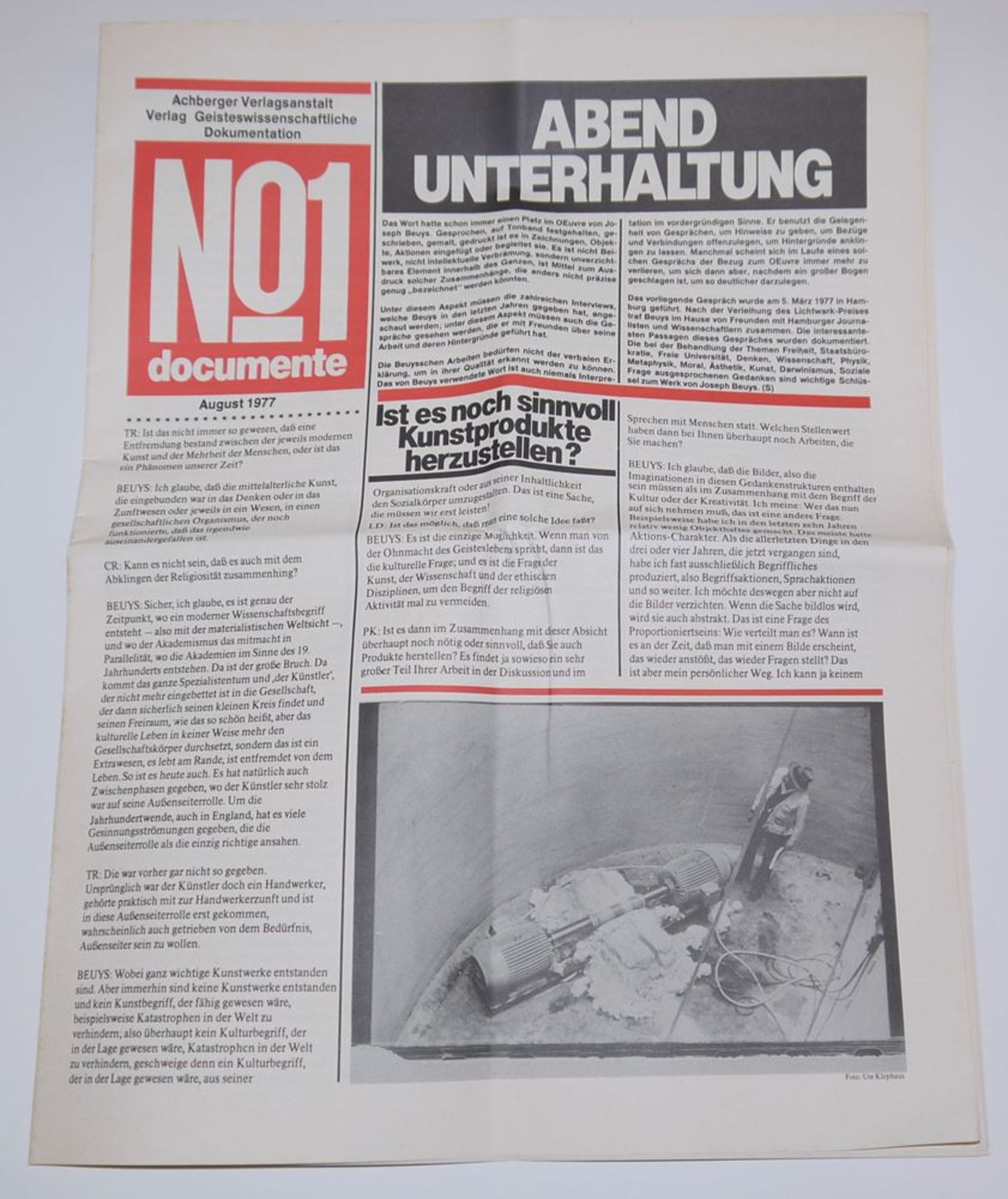 Joseph Beuys, No 1 documente, Multiple in signierter Originalschachtel, 1977 - Image 5 of 9