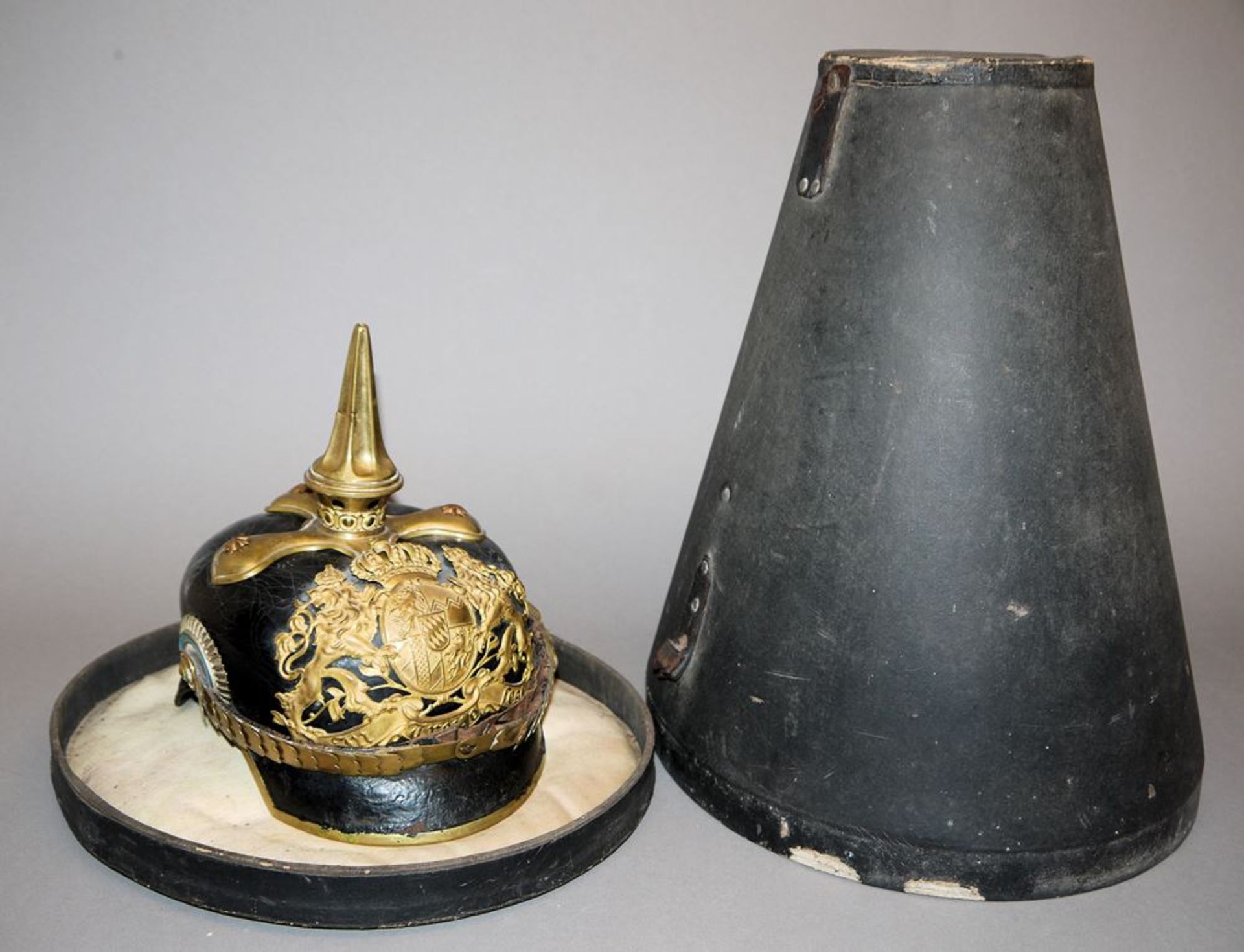 Pickelhaube für Offiziere der Bayerischen Infanterie, Kaiserzeit um 1900