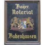 Weißblechschild