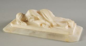 Heilige CäciliaAlabaster. Kopie nach der 1600 entstandenen Skulptur des frühbarocken Bildha