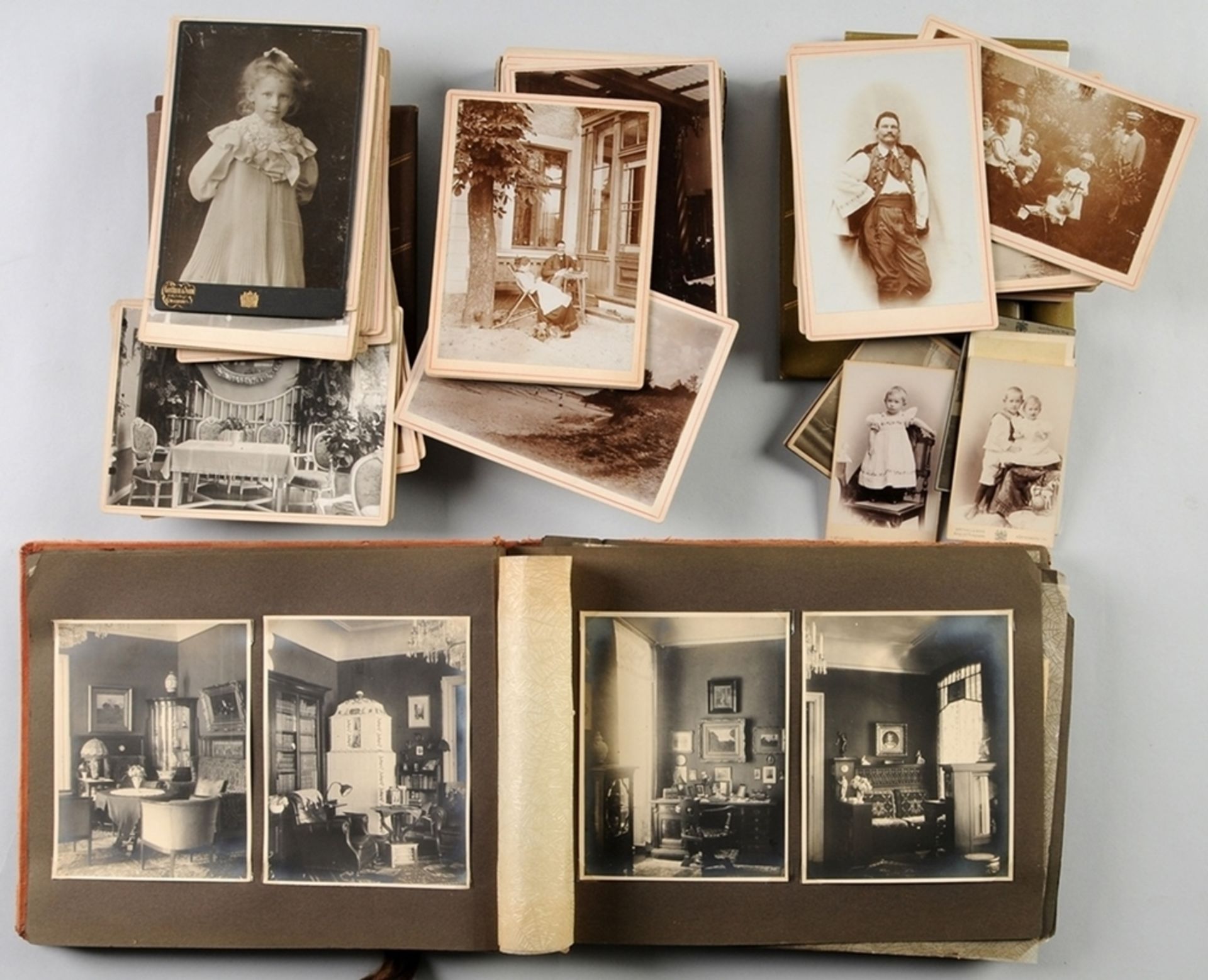 Sammlung von Original-Fotografien Ostpreußen120 Fotografien, u.a. Cartes de Visite u. Carte