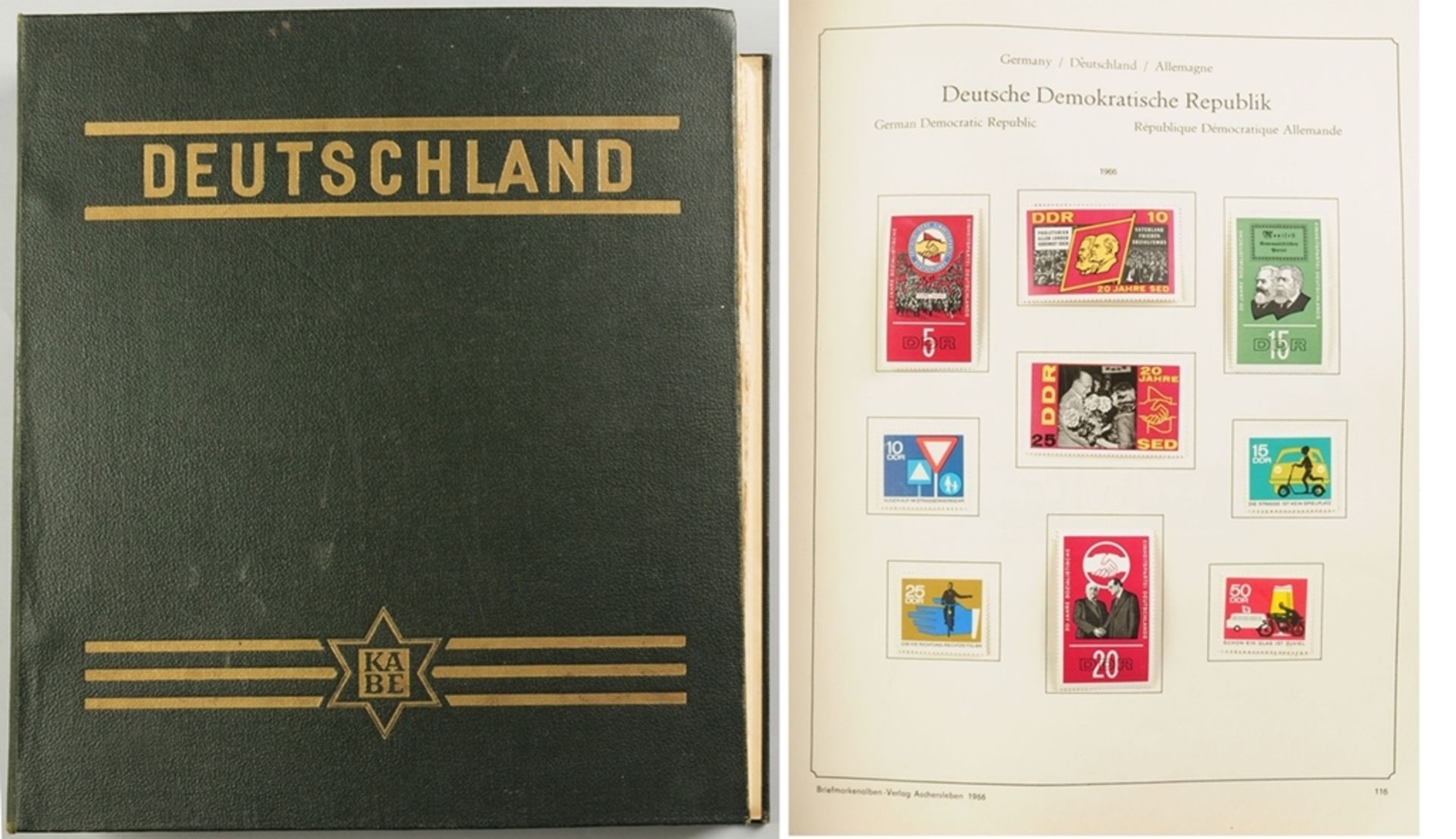 Briefmarken-Album"Deutschland ab 1945. Jugend-Ausgabe Nr. 137", hrsg. vom VEB KA-BE-Briefmark