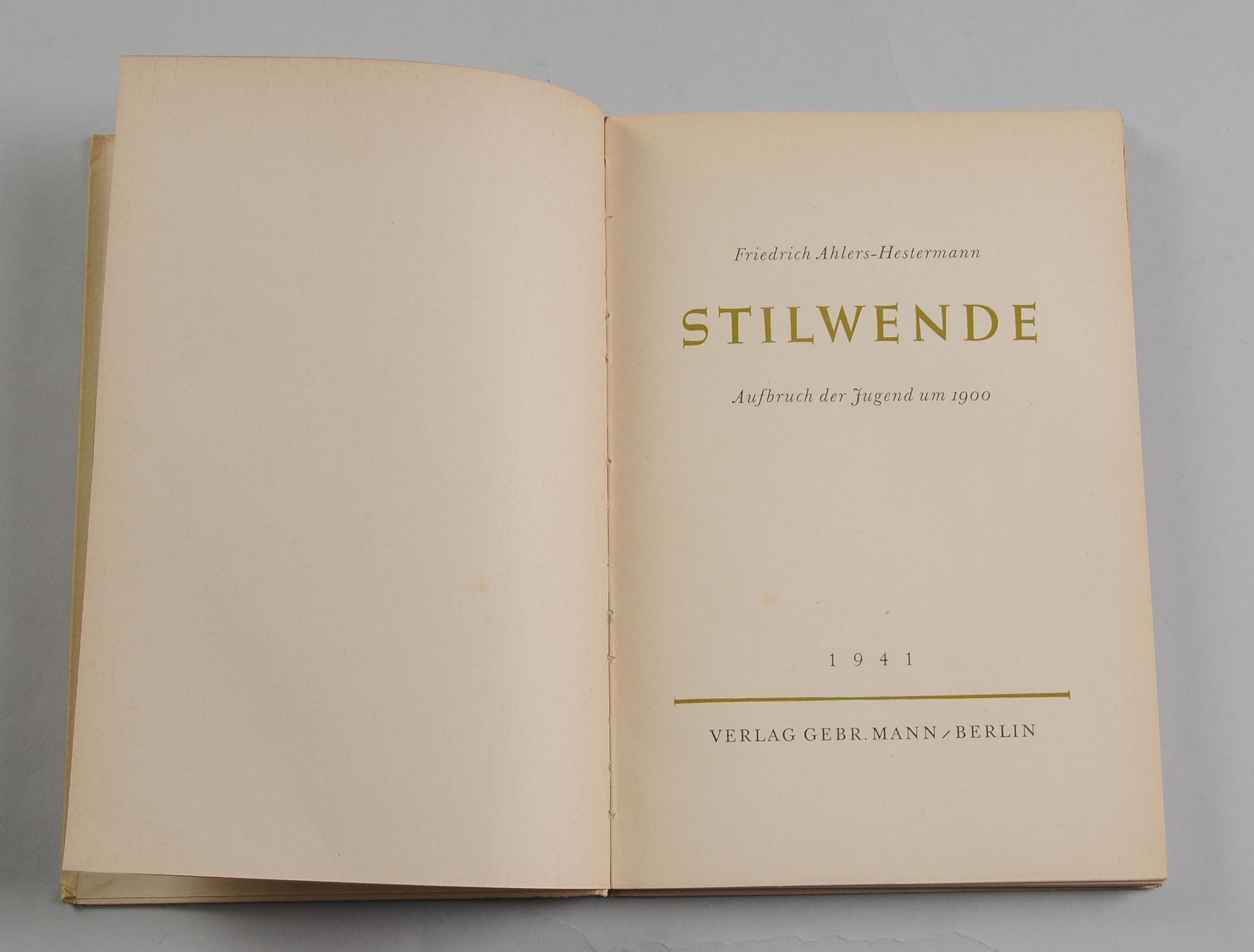 Konvolut Bücher3-tlg. Friedrich Ahlers-Hestermann: "Stilwende. Aufbruch der Jugend um 1900." - Bild 5 aus 5