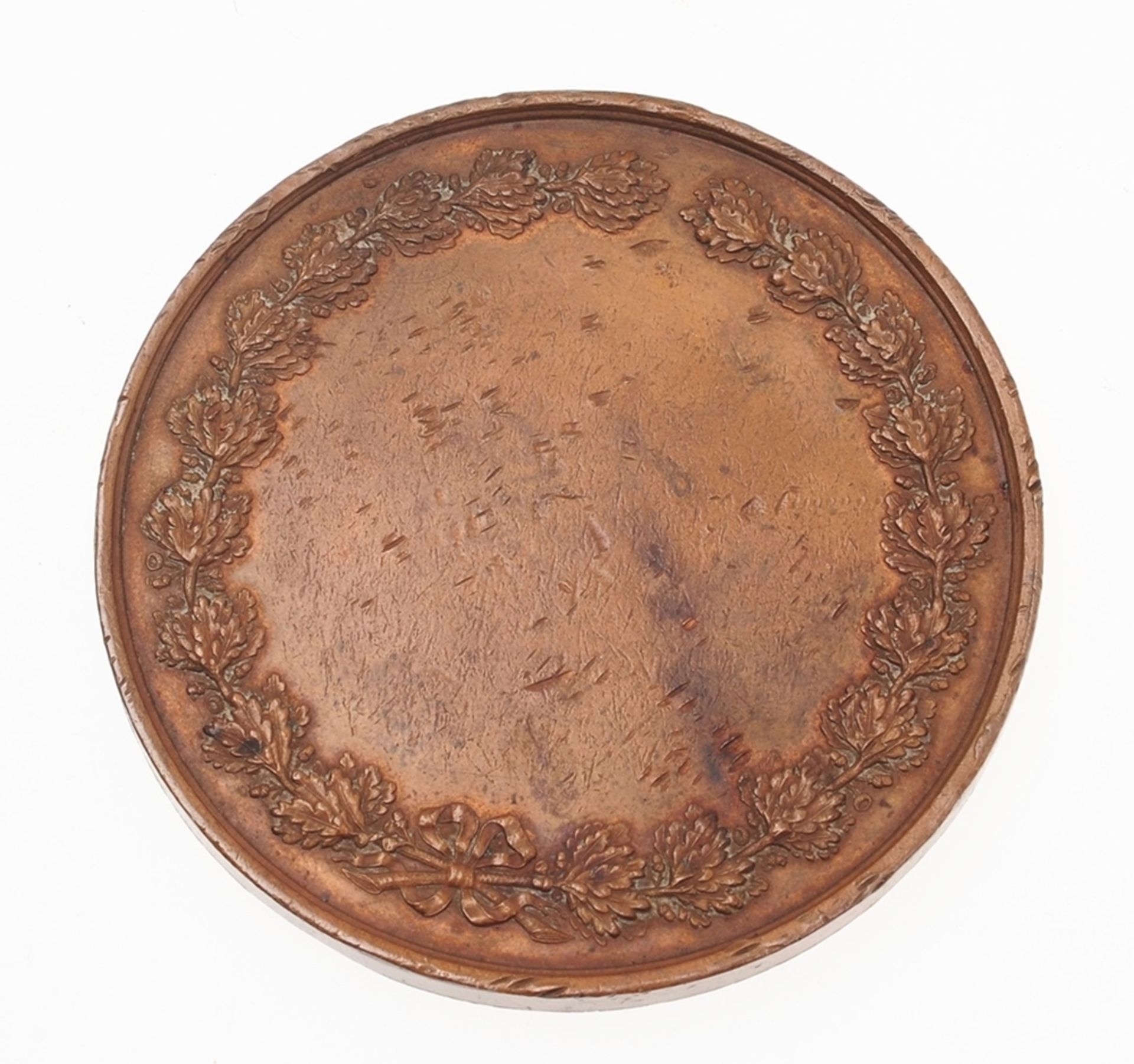 Medaille "Ville de Lille"Bronze, patiniert. Runde Tafel. Avers bekröntes Stadtwappen von Lil - Bild 2 aus 2