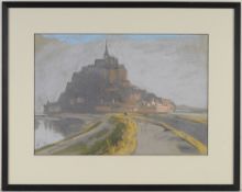 Thielemann, Gerd(geb. 1928 in Leipzig, tätig ebd.) Pastell/ Papier. Le Mont-Saint-Michel. L.