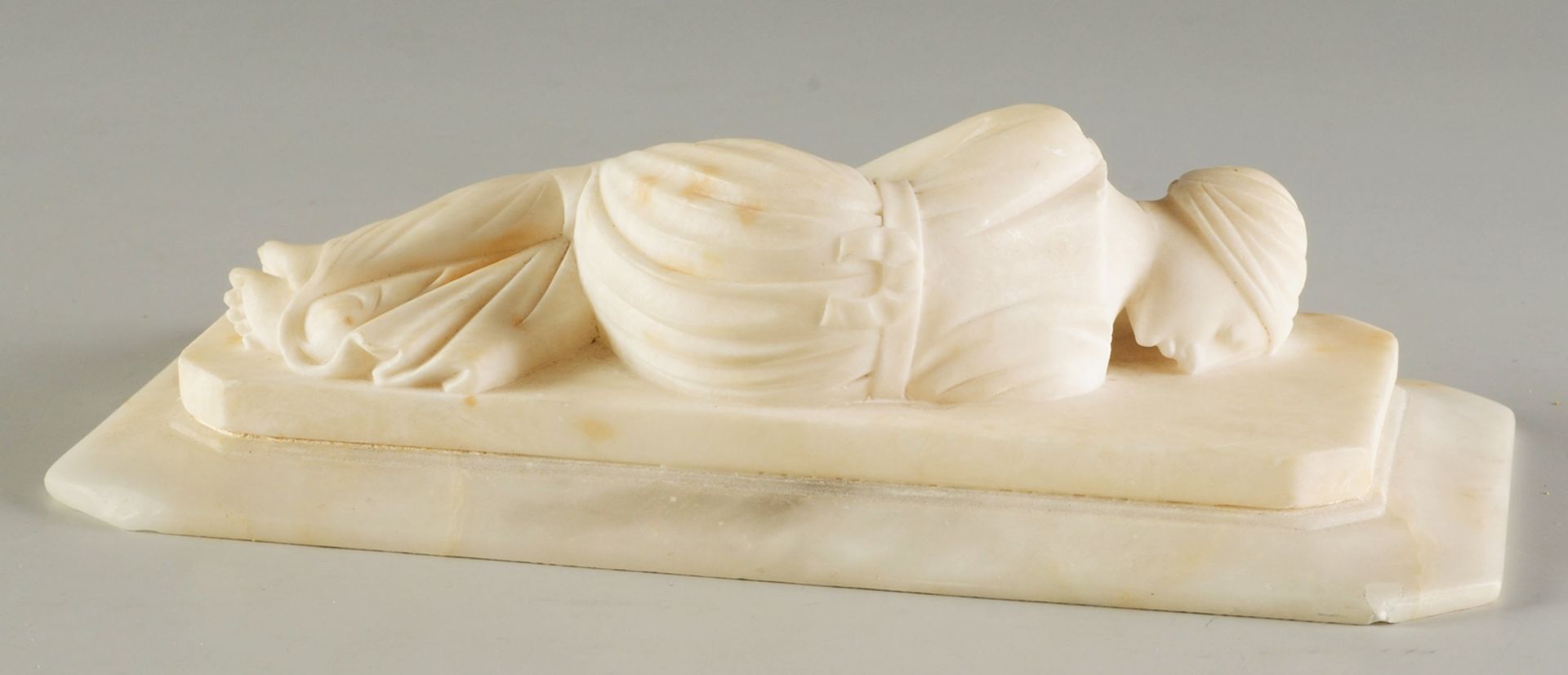 Heilige CäciliaAlabaster. Kopie nach der 1600 entstandenen Skulptur des frühbarocken Bildha - Bild 2 aus 3