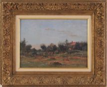 Morand, Céneri(Französischer Maler, 1852 - 1917, war u.a. tätig in Paris) Öl/ Holz. Lands