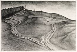 Kanoldt, Alexander(1881 Karlsruhe - 1939 Berlin) Lithographie/ Japan. "Hiddensee IV". 1927. U