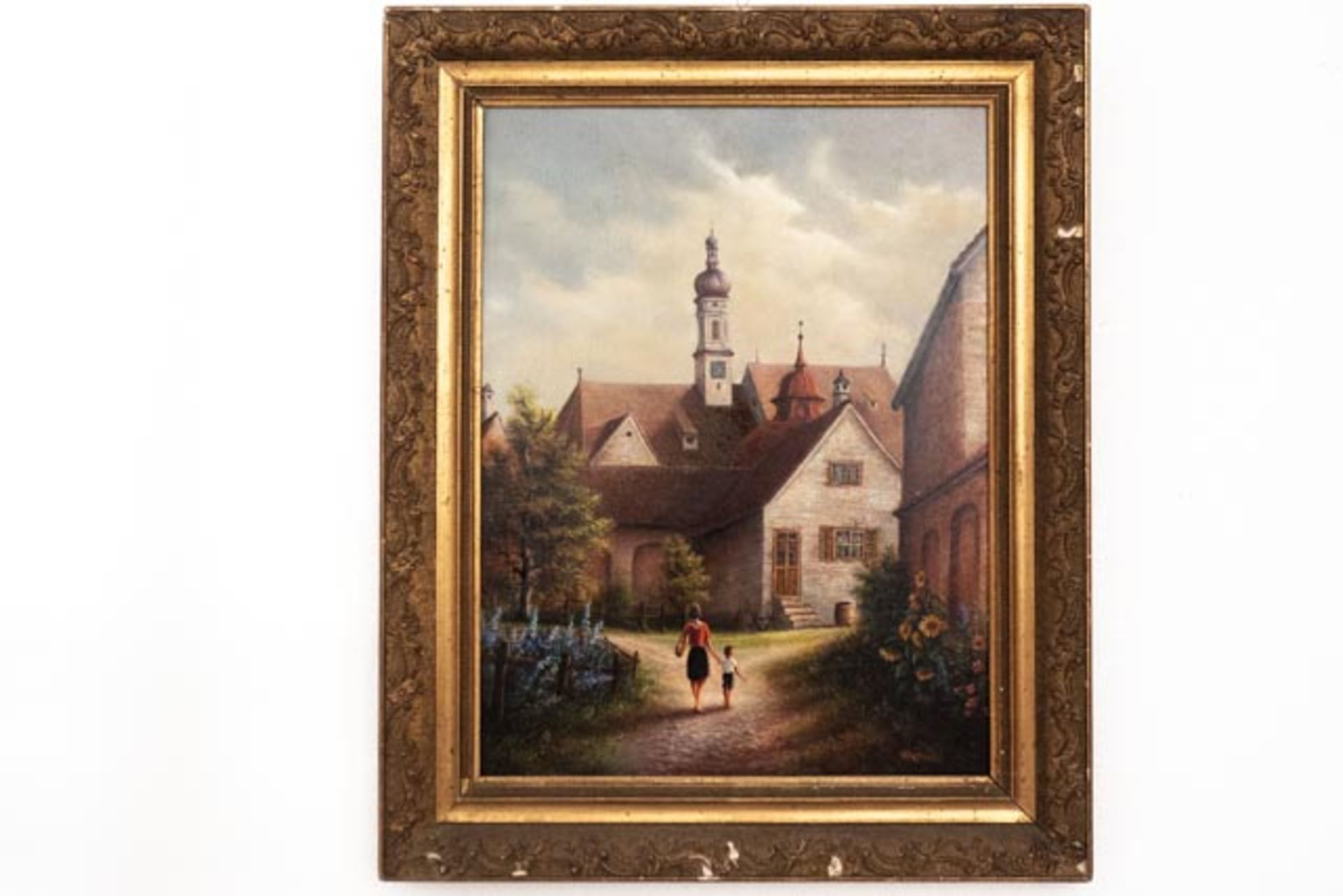 Gemälde "Klostergarten, in den Kartausen"