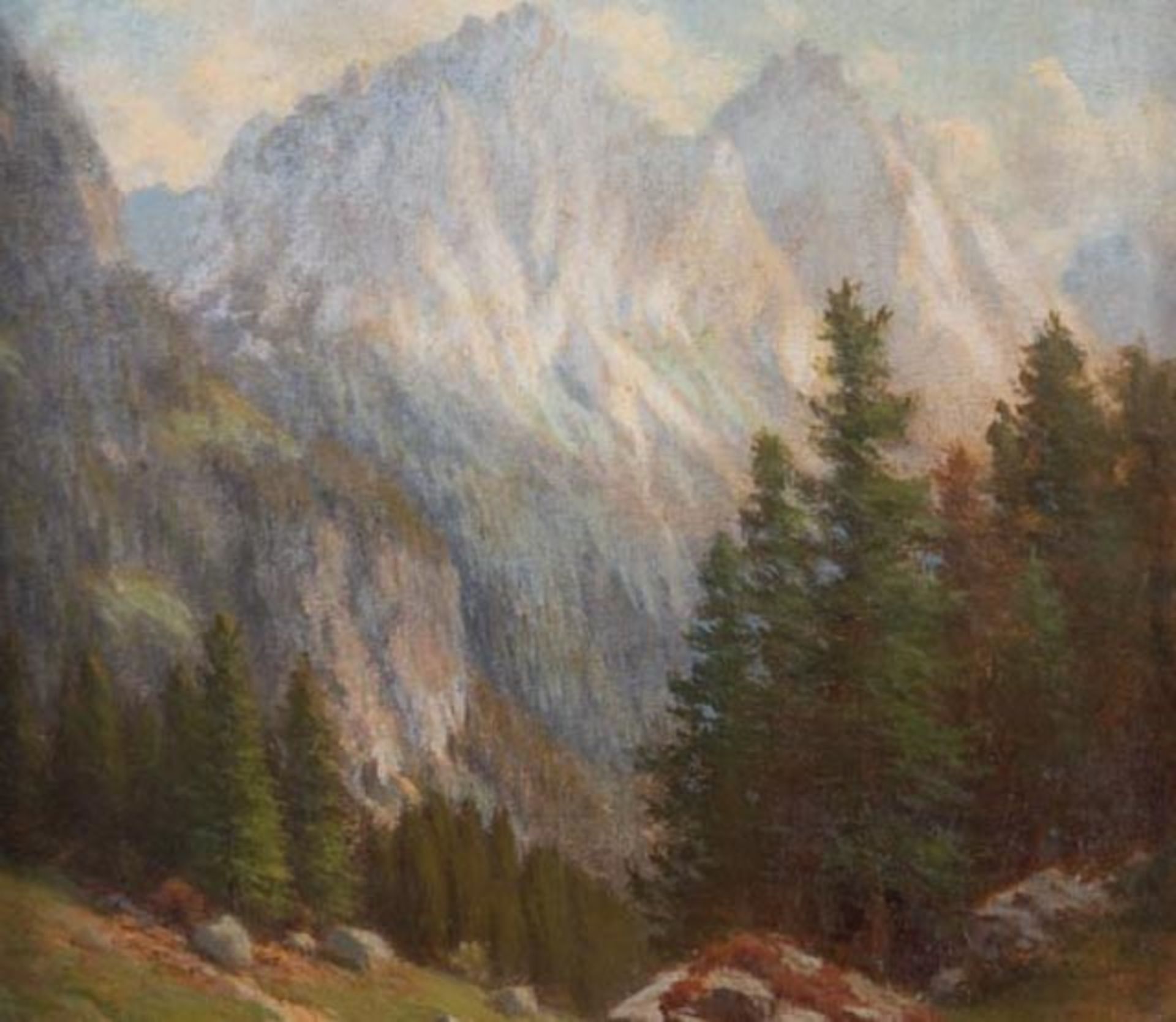 Paar Landschaftsgemälde M.Schwab - Bild 3 aus 9