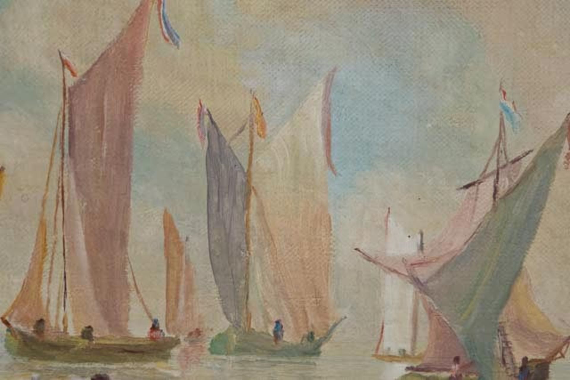 Gemälde "Schiffe auf dem Meer" - Bild 6 aus 9