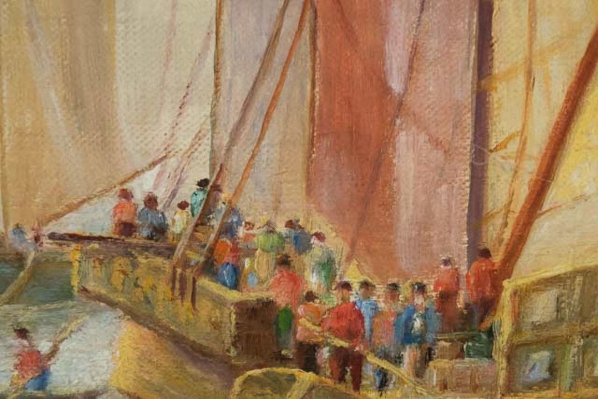 Gemälde "Schiffe auf dem Meer" - Bild 4 aus 9