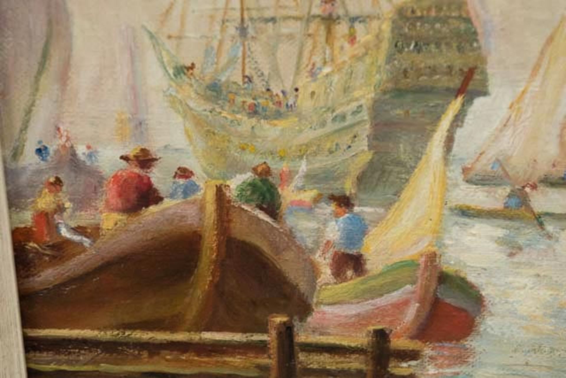 Gemälde "Schiffe auf dem Meer" - Image 2 of 9