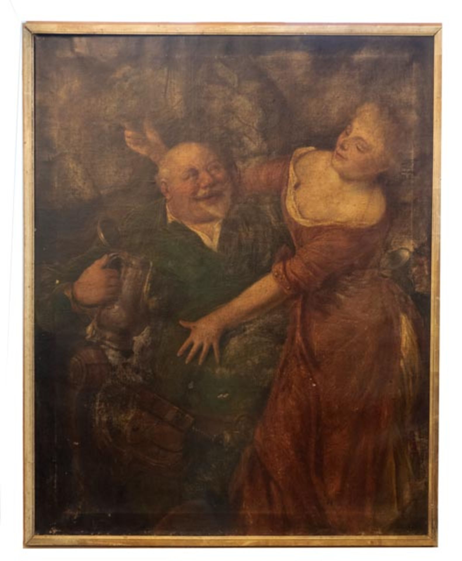Gemälde "Der Biertrinker" mit junger Dame - Bild 2 aus 7