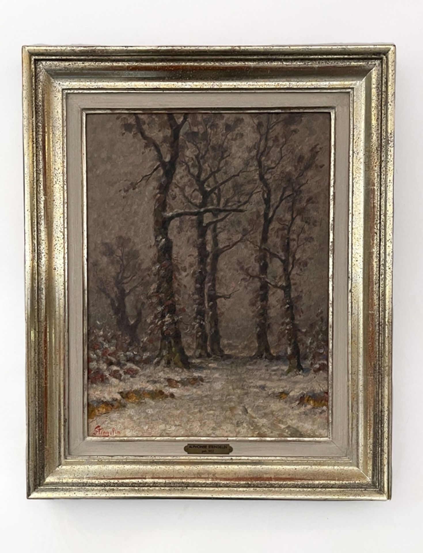 Gemälde "Winterlandschaft" Alphons Stengelin