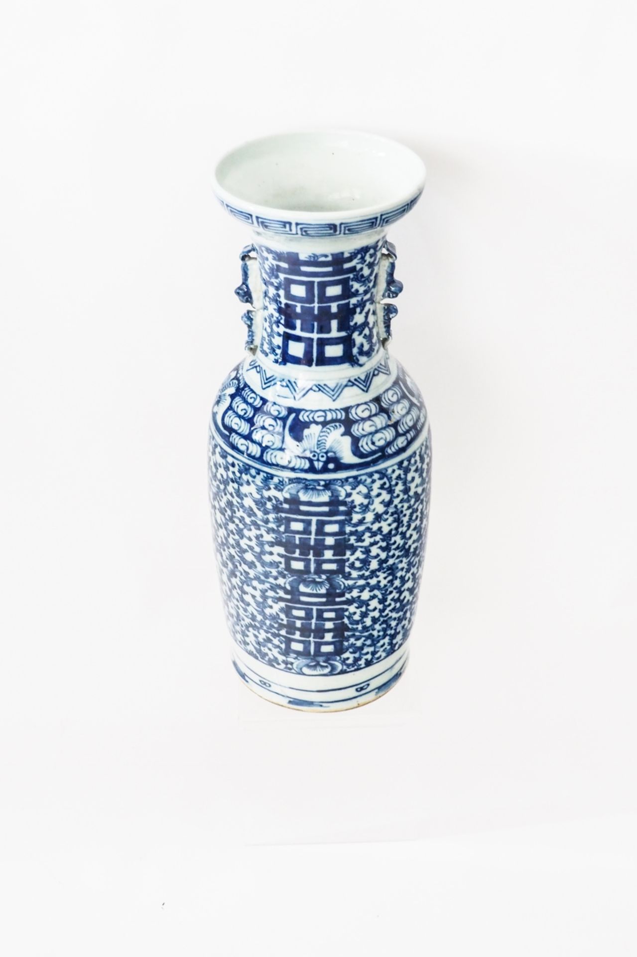 Blau-weiße China Porzellan Bodenvase