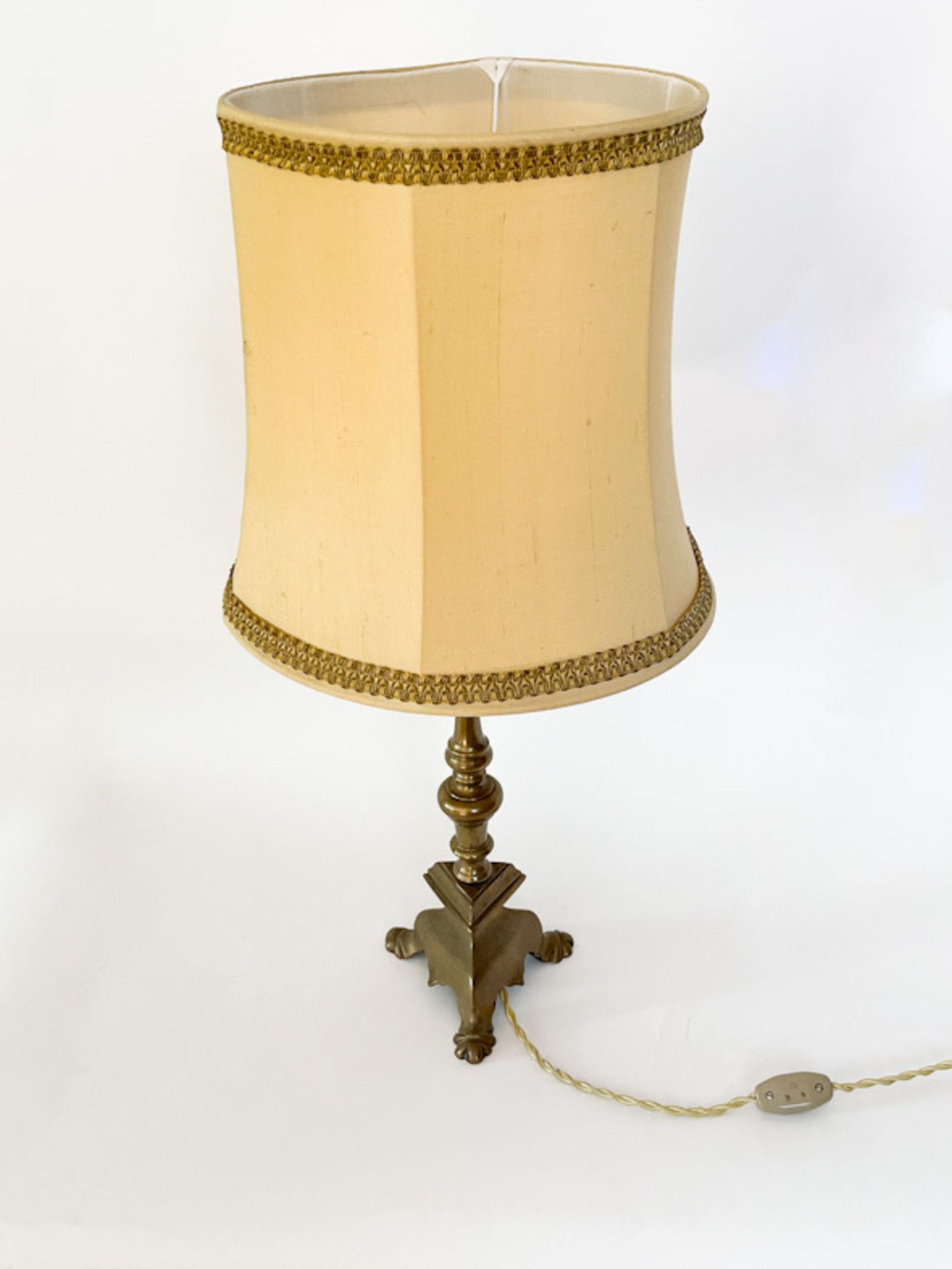 Tischlampe mit Bronzefuss - Bild 2 aus 3