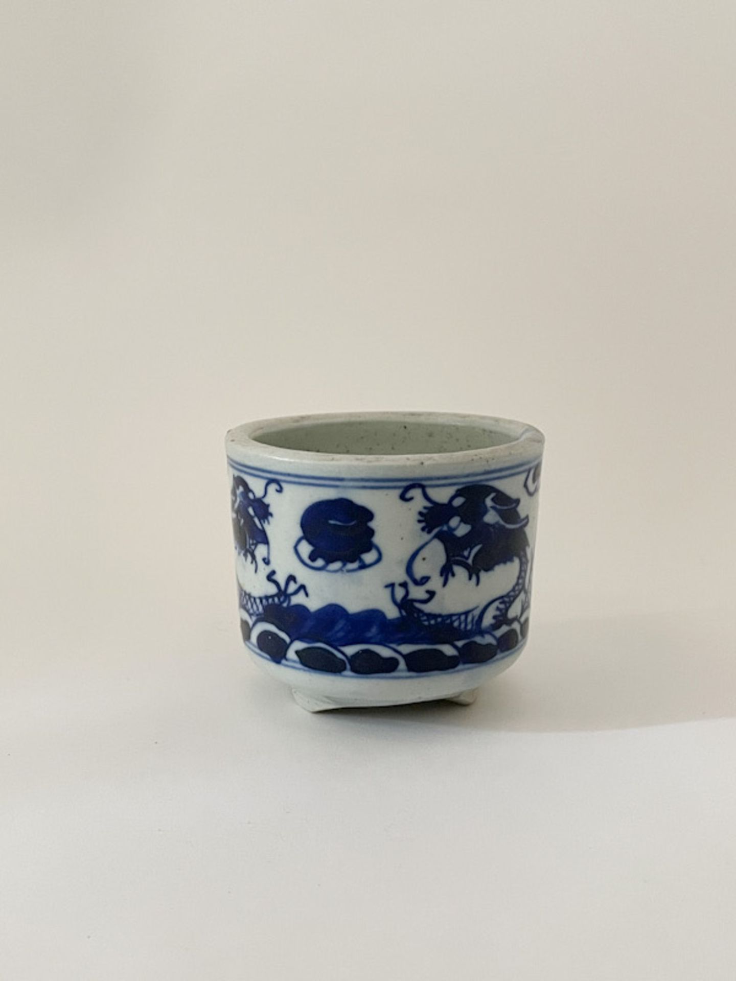 Blau-weiße China Porzellanschlale - Image 3 of 6