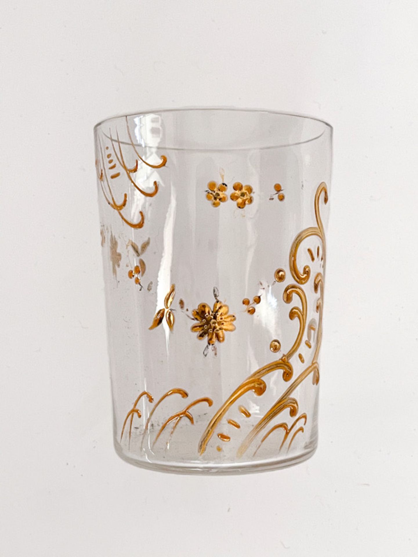 Paar feine Glasbecher mit Goldauflage. - Image 4 of 4