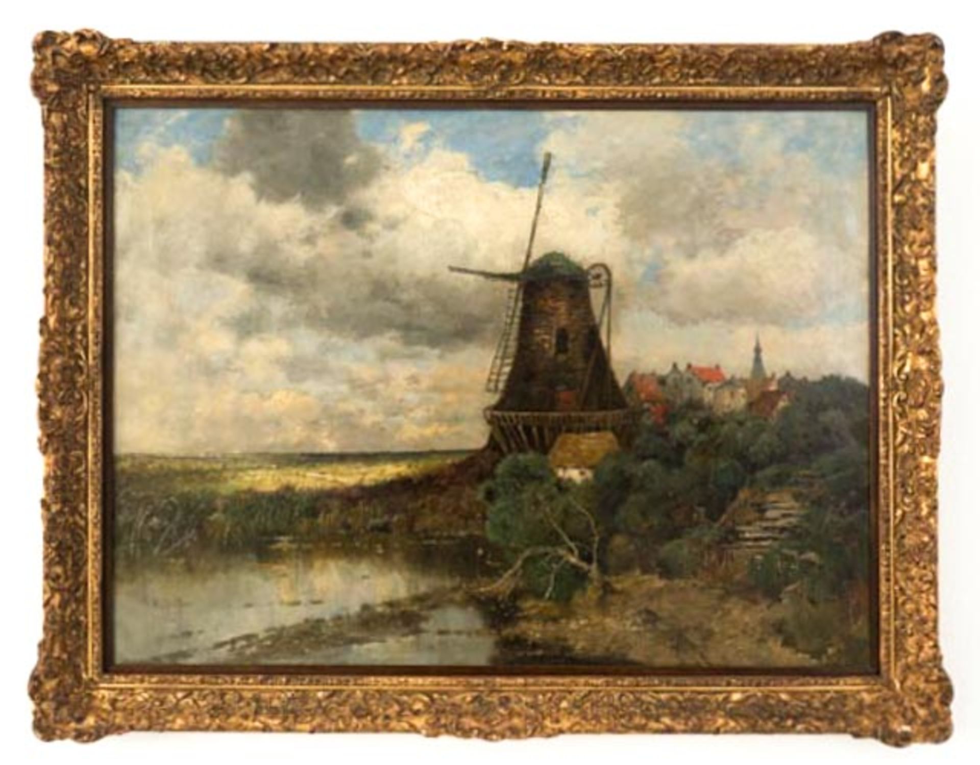 Gemälde "Mühle in Landschaft"