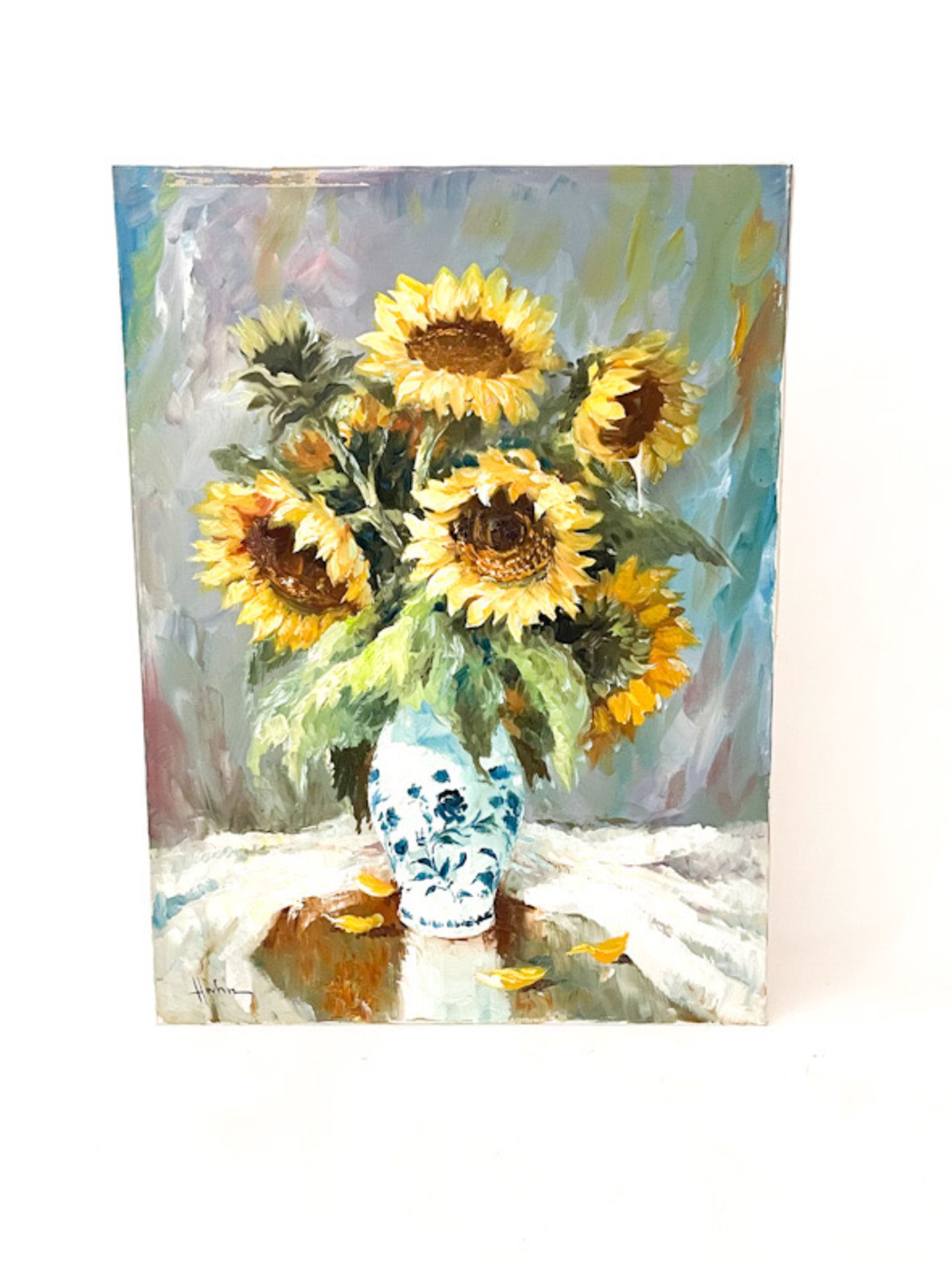 Gemälde "Blumenstillleben Sonnenblumen"