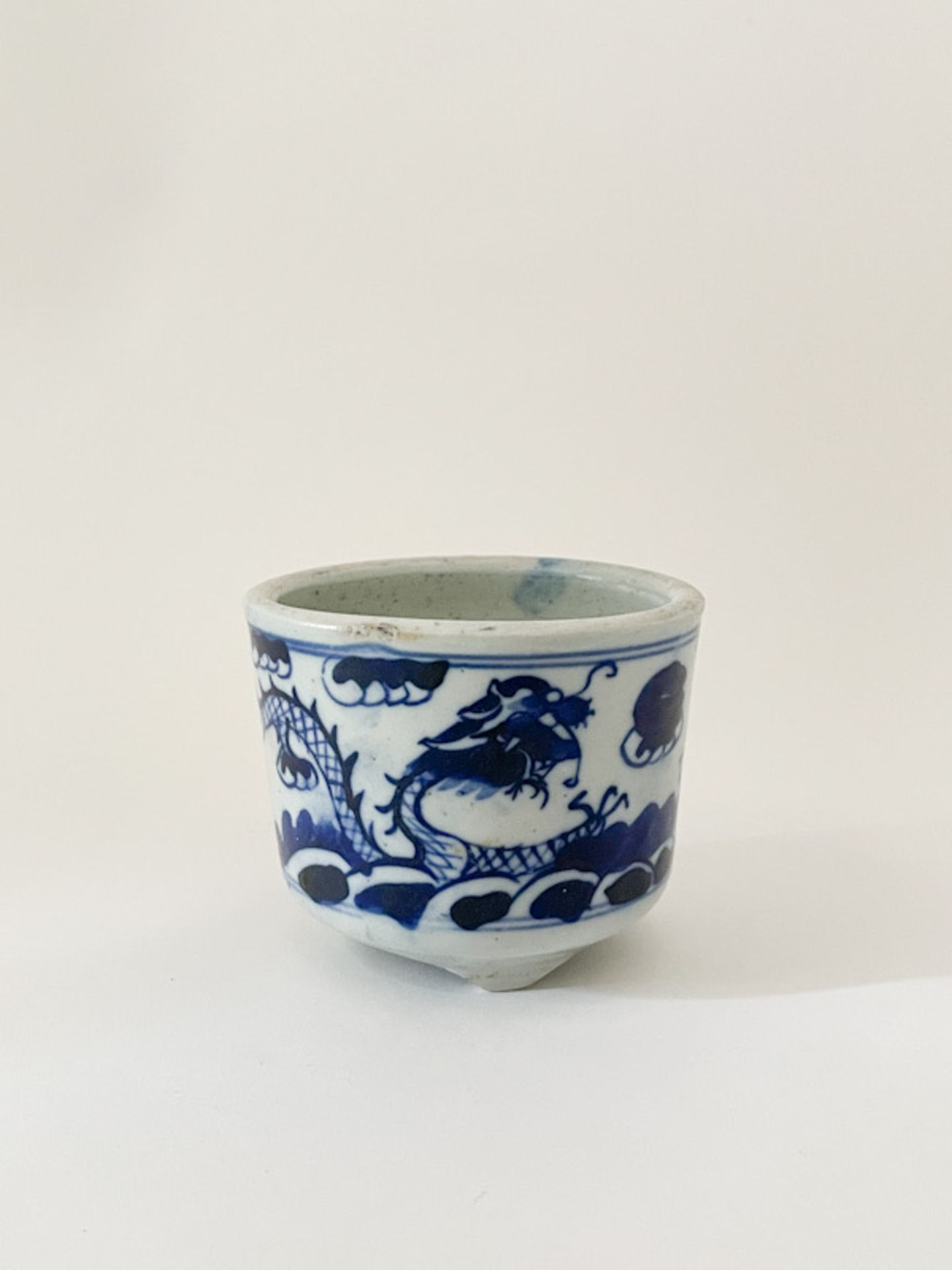 Blau-weiße China Porzellanschlale - Image 4 of 6