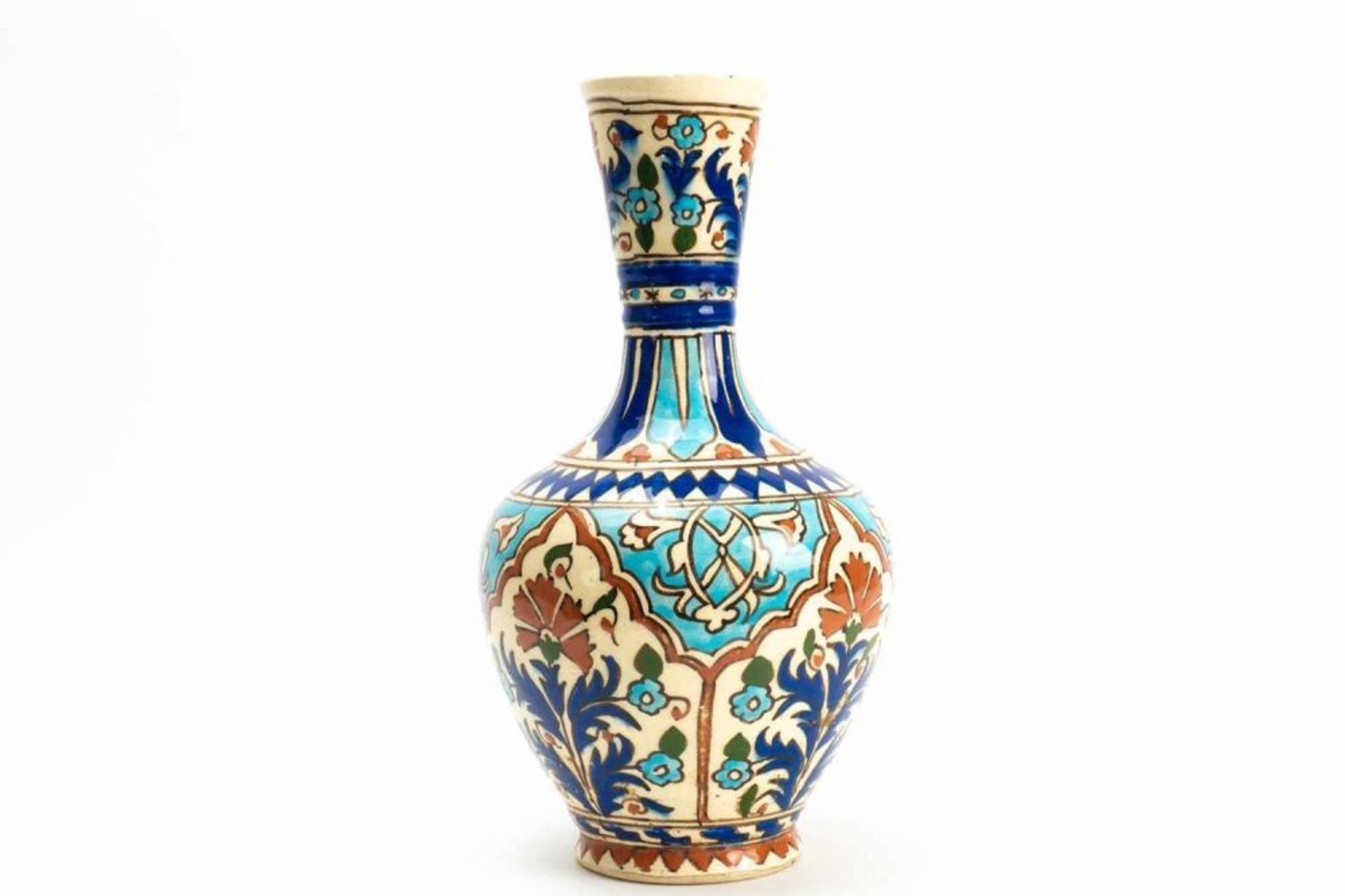 Türkische Keramikvase Iznik, wohl 19. Jh.